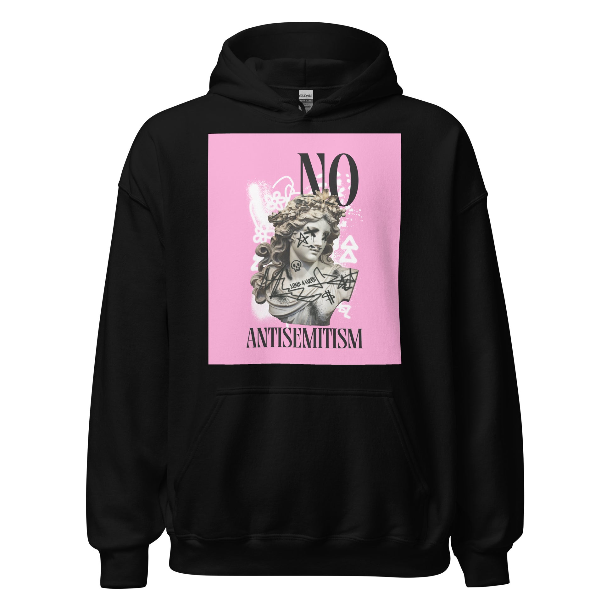 Graffiti Statue Anthem | No Antisemitism | Unisex Hoodie