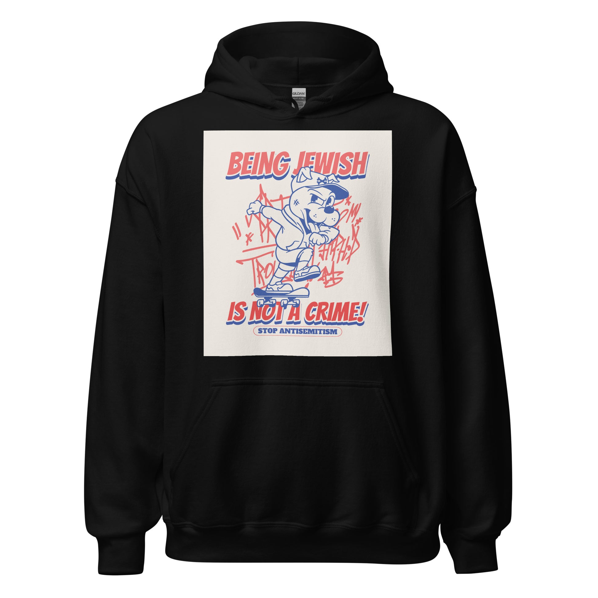 Streetart Graffiti Cartoon | Antisemitism | Unisex Hoodie