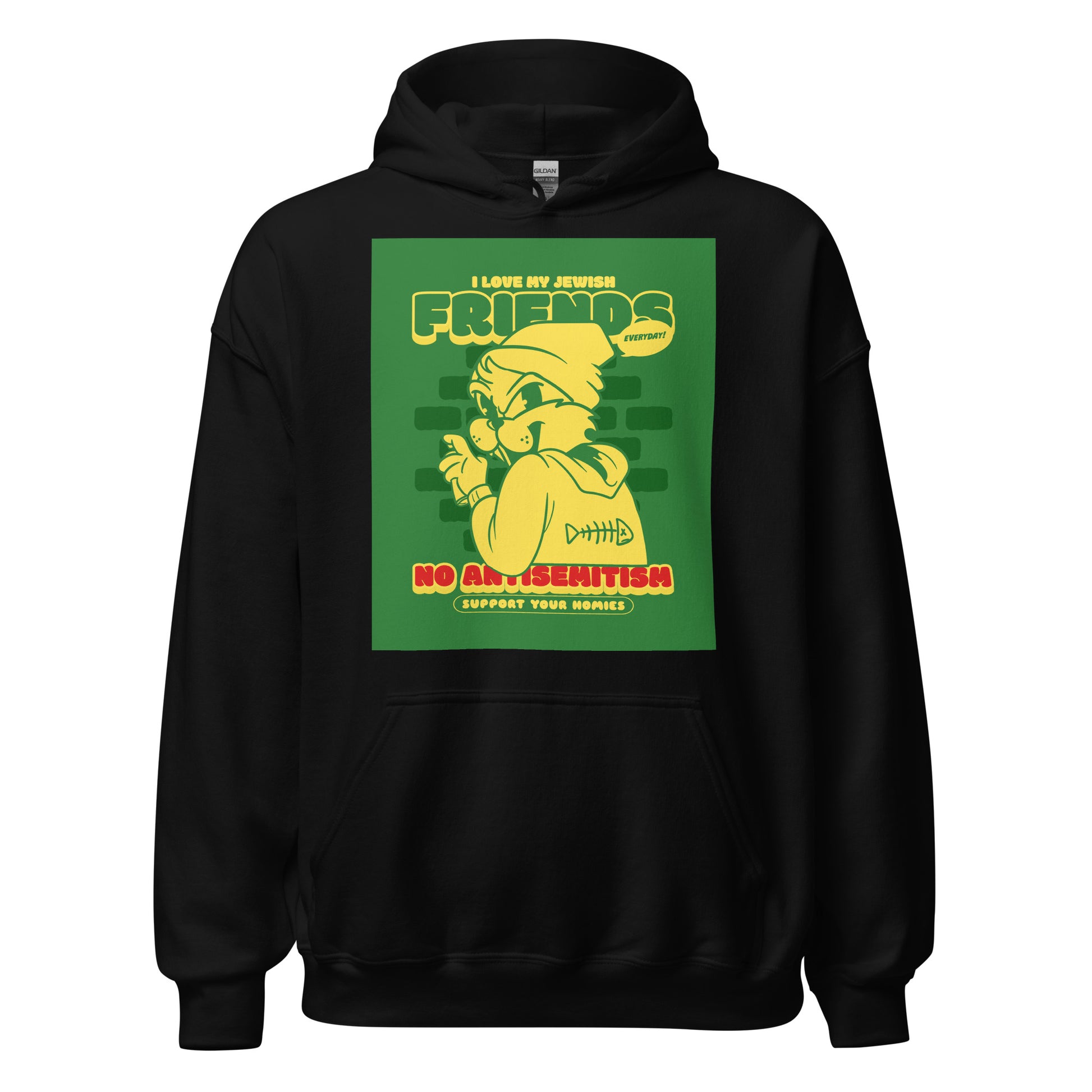 Streetart Graffiti Cartoon | Antisemitism | Unisex Hoodie