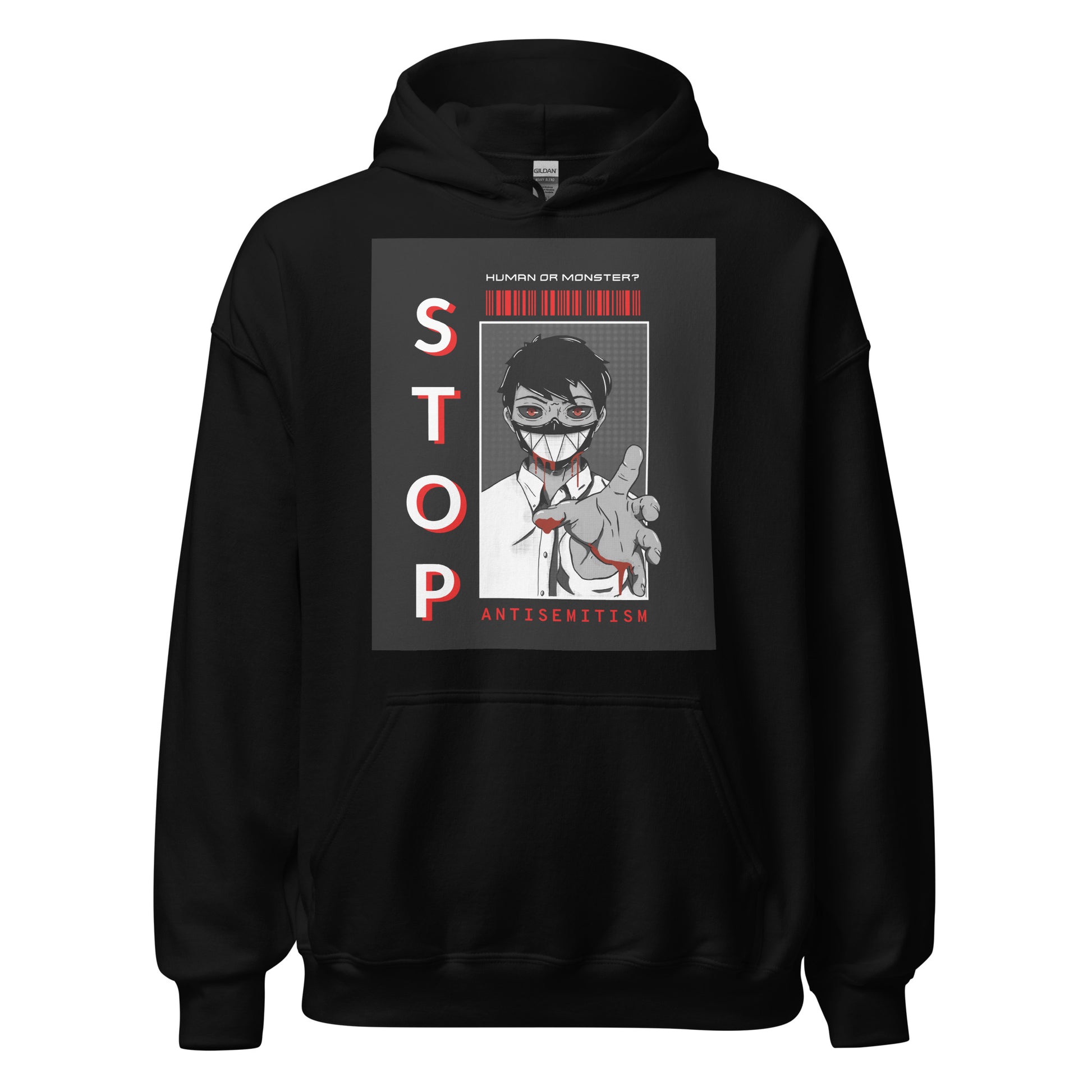 Human Or Monster | Antisemitism | Unisex Hoodie