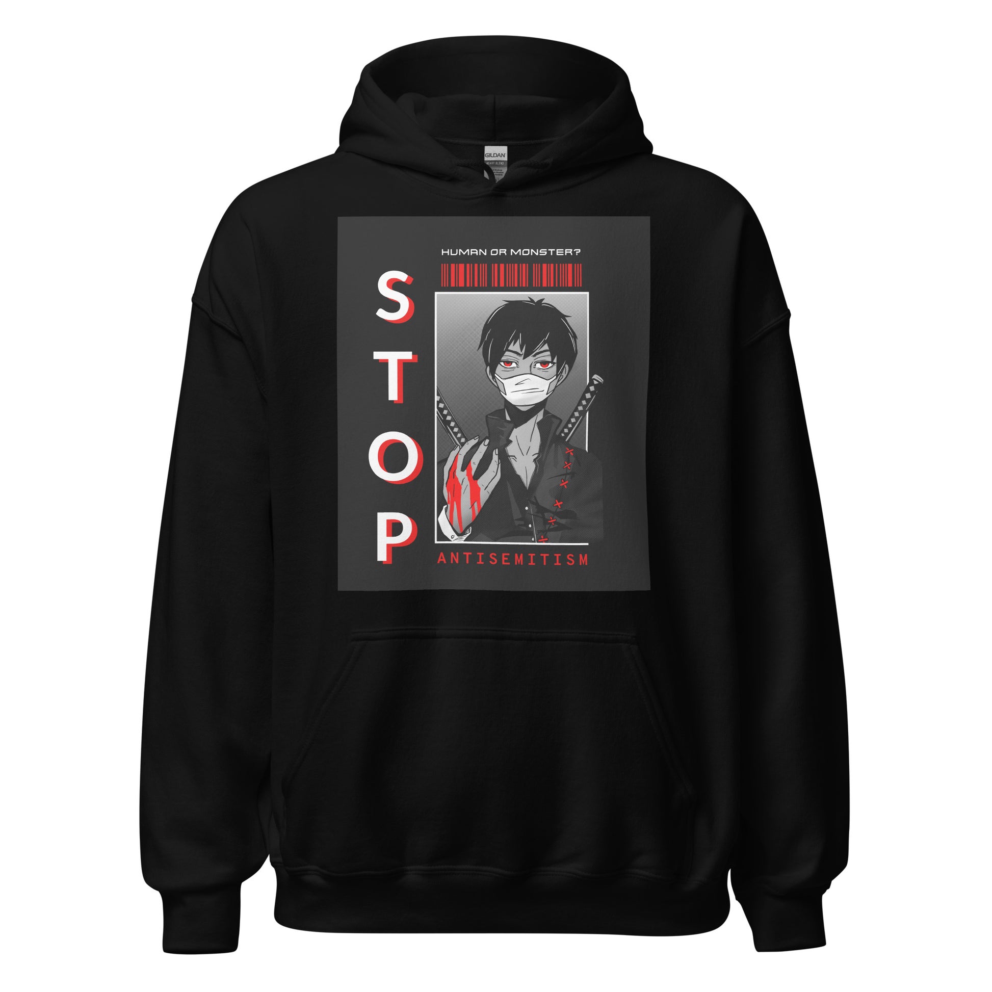 Human Or Monster | Antisemitism | Unisex Hoodie