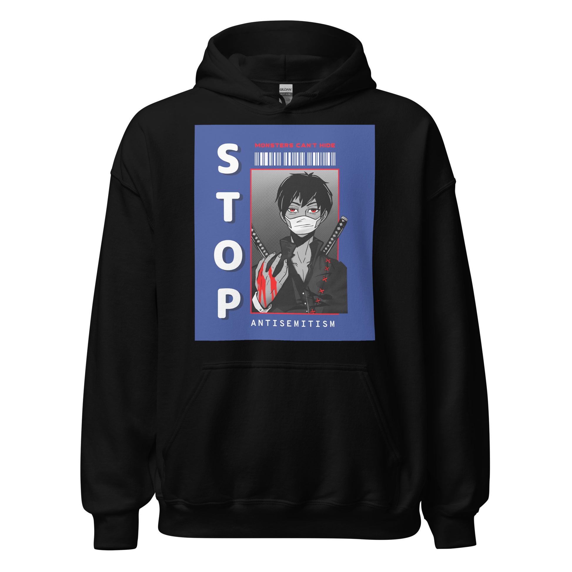 Monsters Can't Hide | Antisemitism | Unisex Hoodie