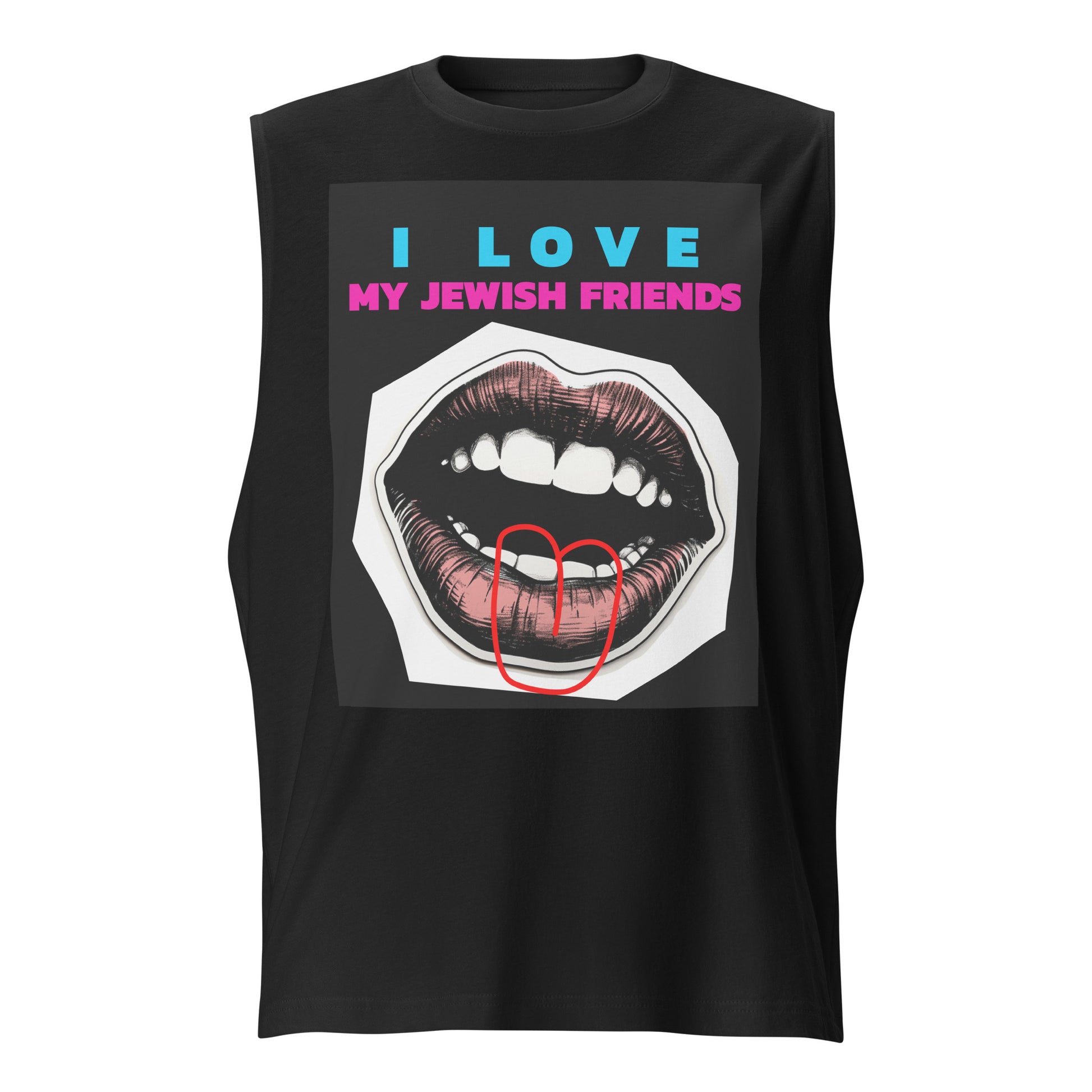 I Love My Jewish Friends | Unisex Muscle Tank Top
