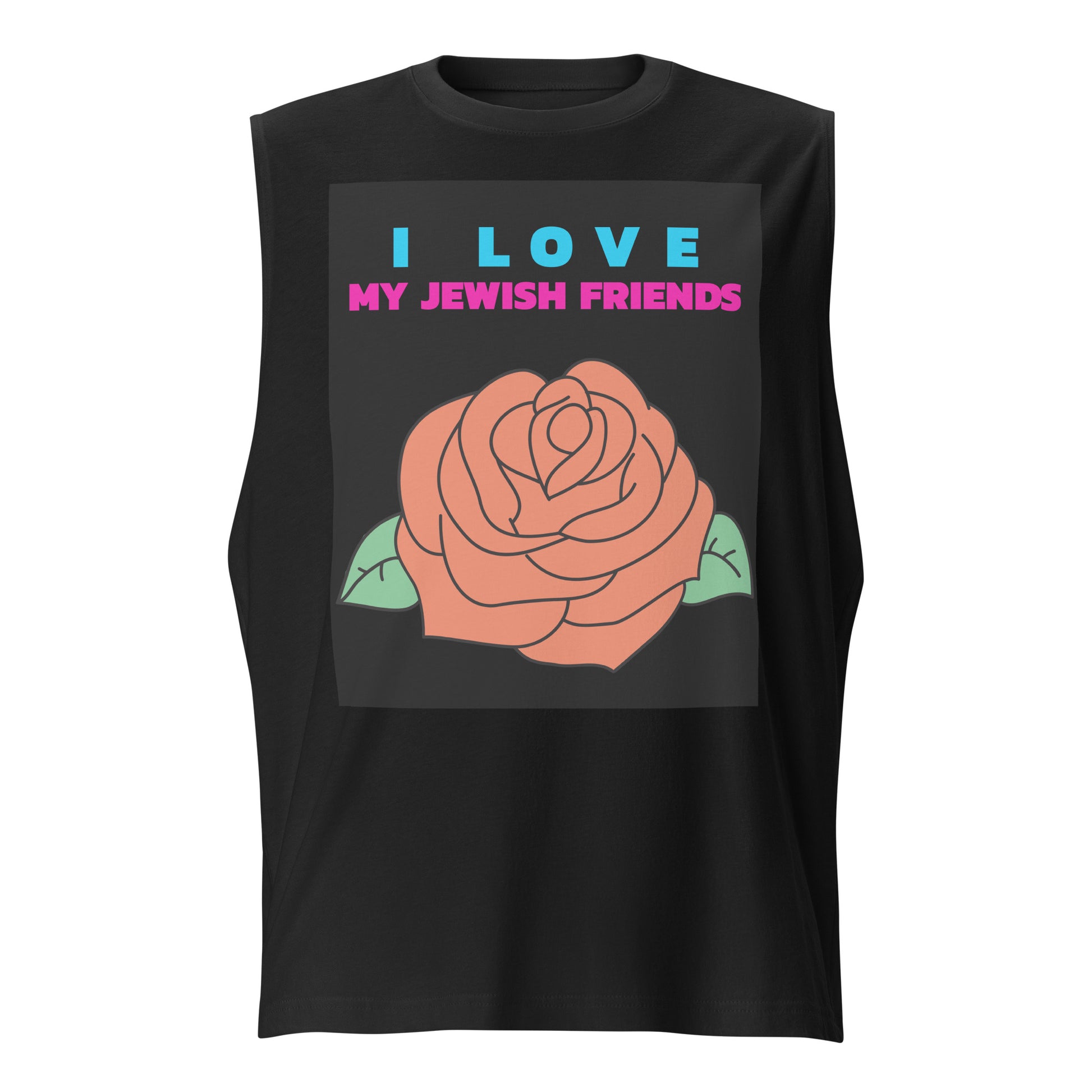 I Love My Jewish Friends | Unisex Muscle Tank Top