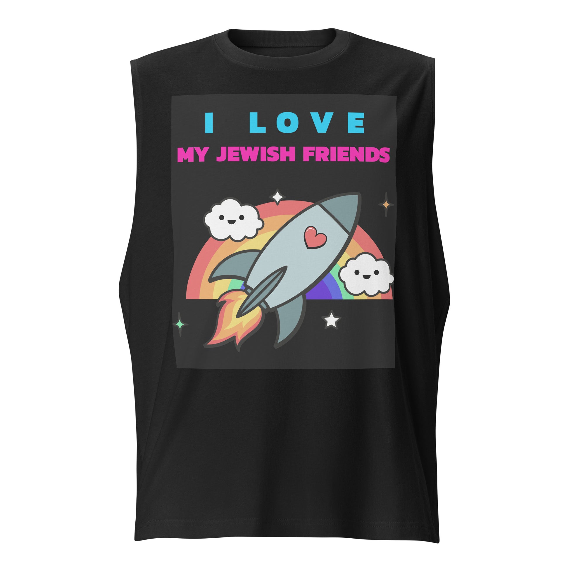 I Love My Jewish Friends | Unisex Muscle Tank Top
