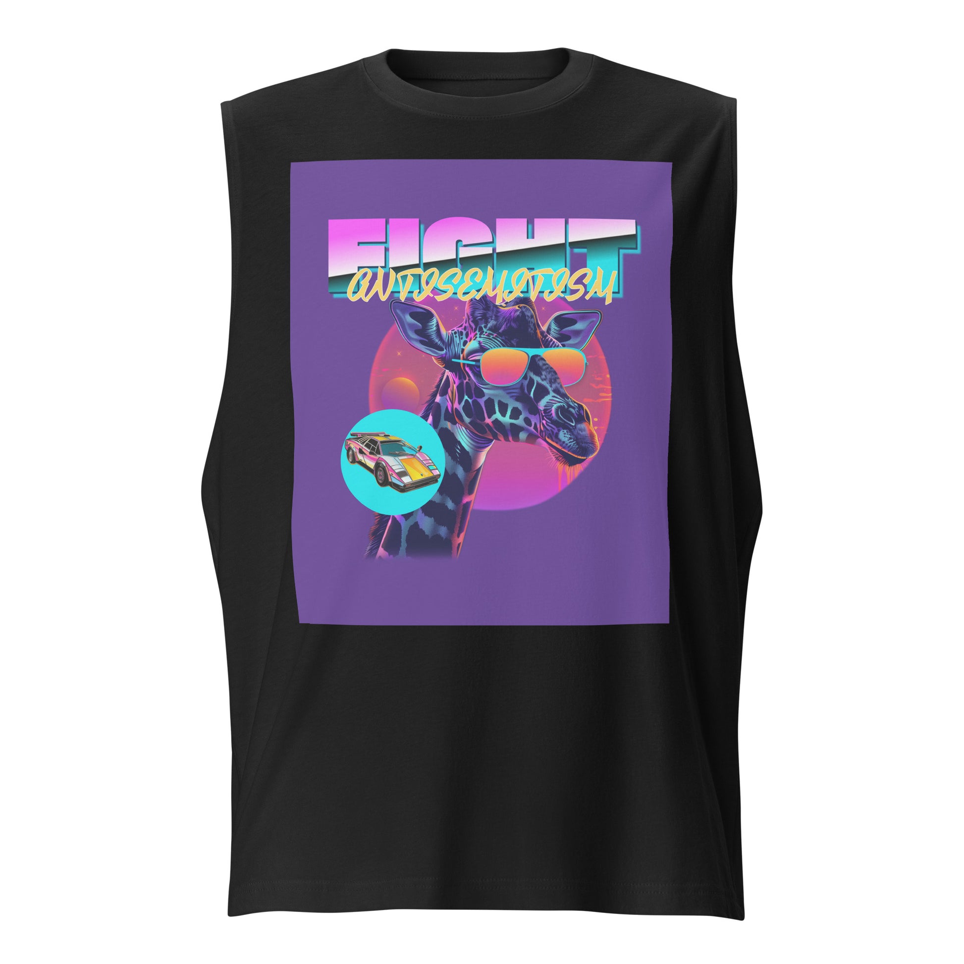 Retro Neon Animal | Unisex Muscle Tank Top