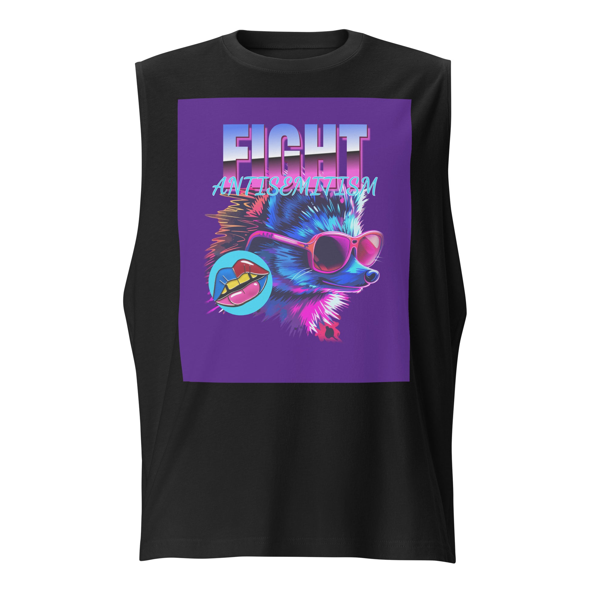 Retro Neon Animal | Unisex Muscle Tank Top