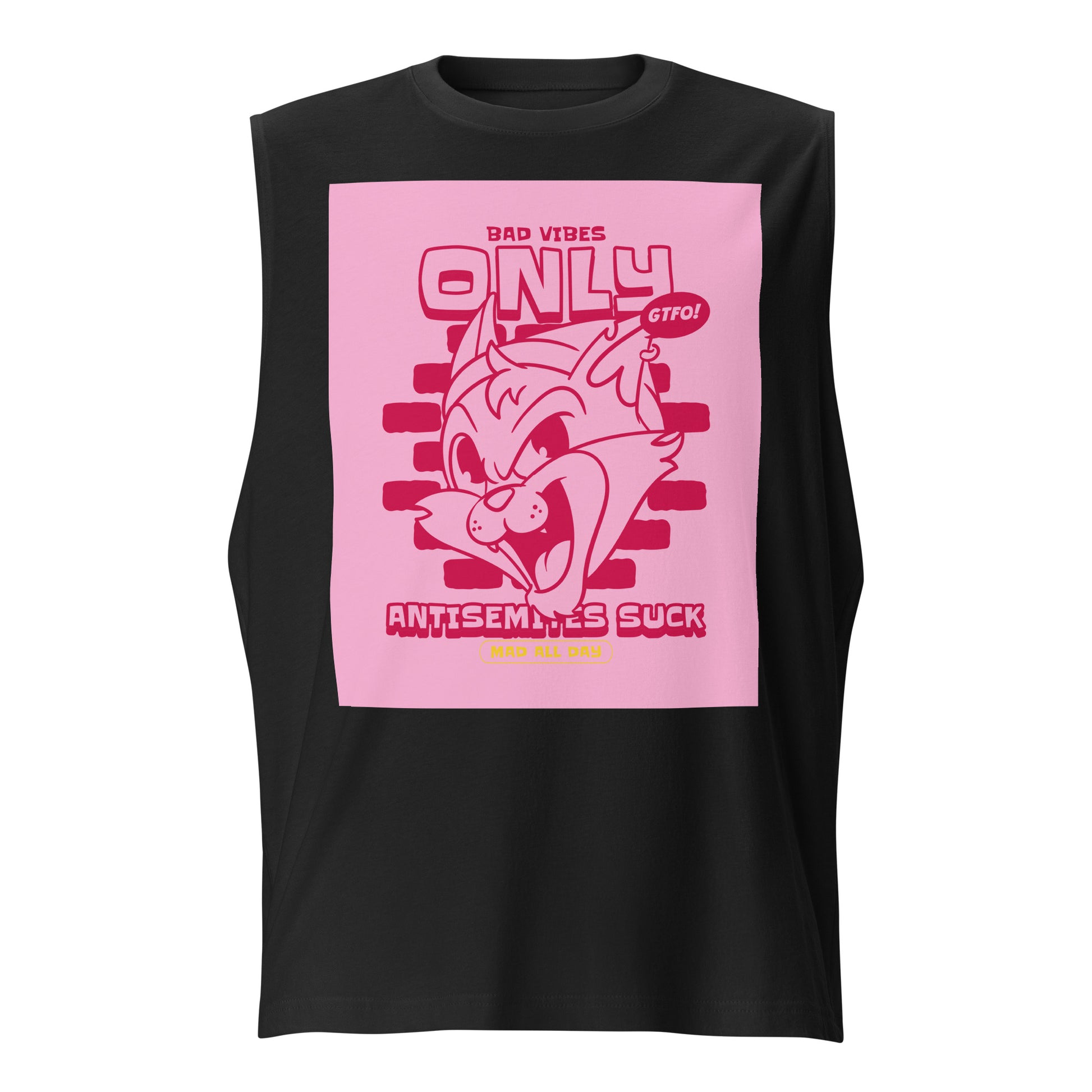 Streetart Graffiti Cartoon | Antisemitism | Unisex Muscle Tank Top