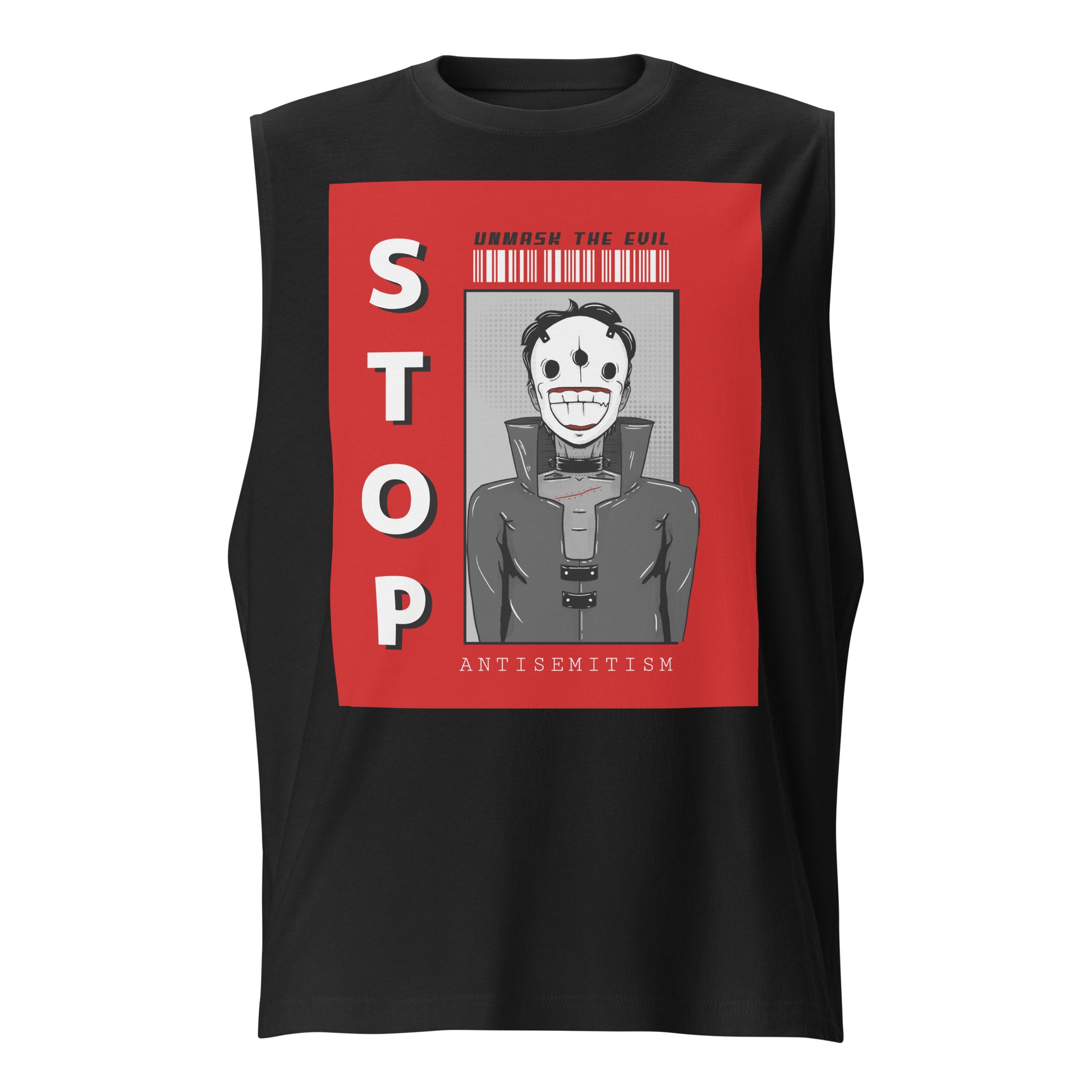 Unmask Evil | Antisemitism | Unisex Muscle Tank Top