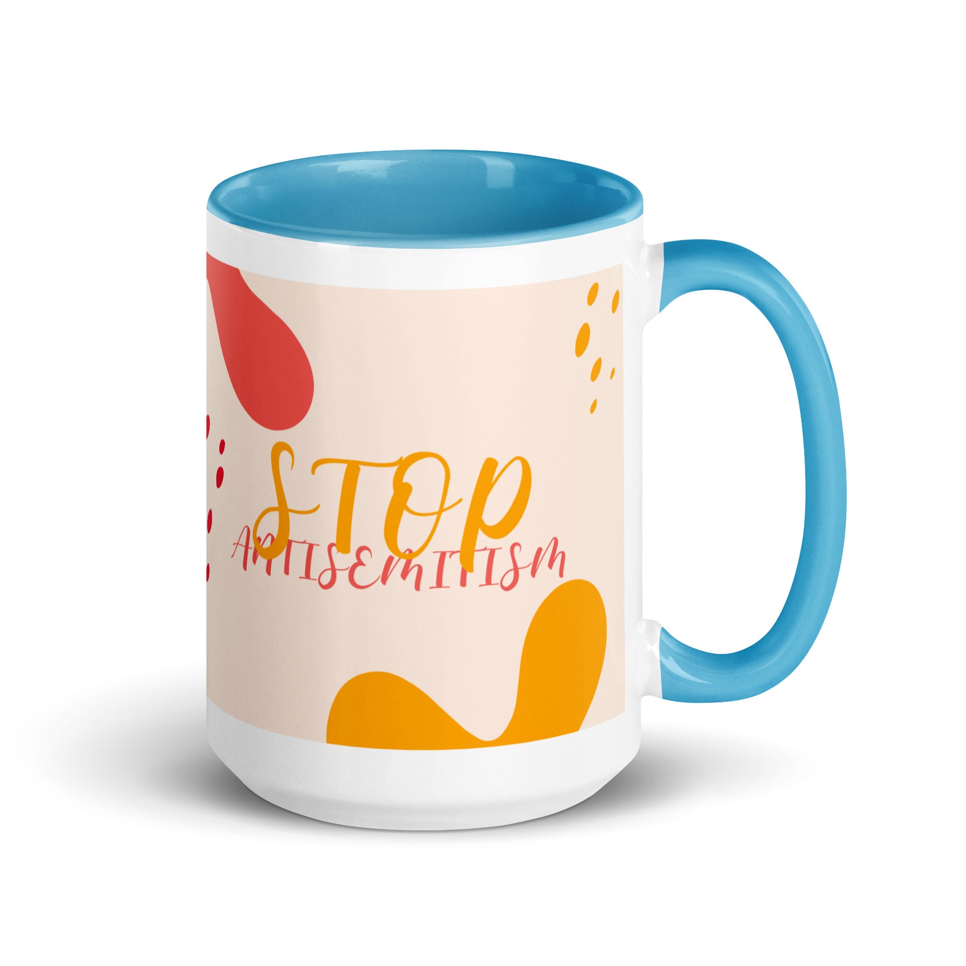 Minimal Shine | Antisemitism | White Mug With Color Inside