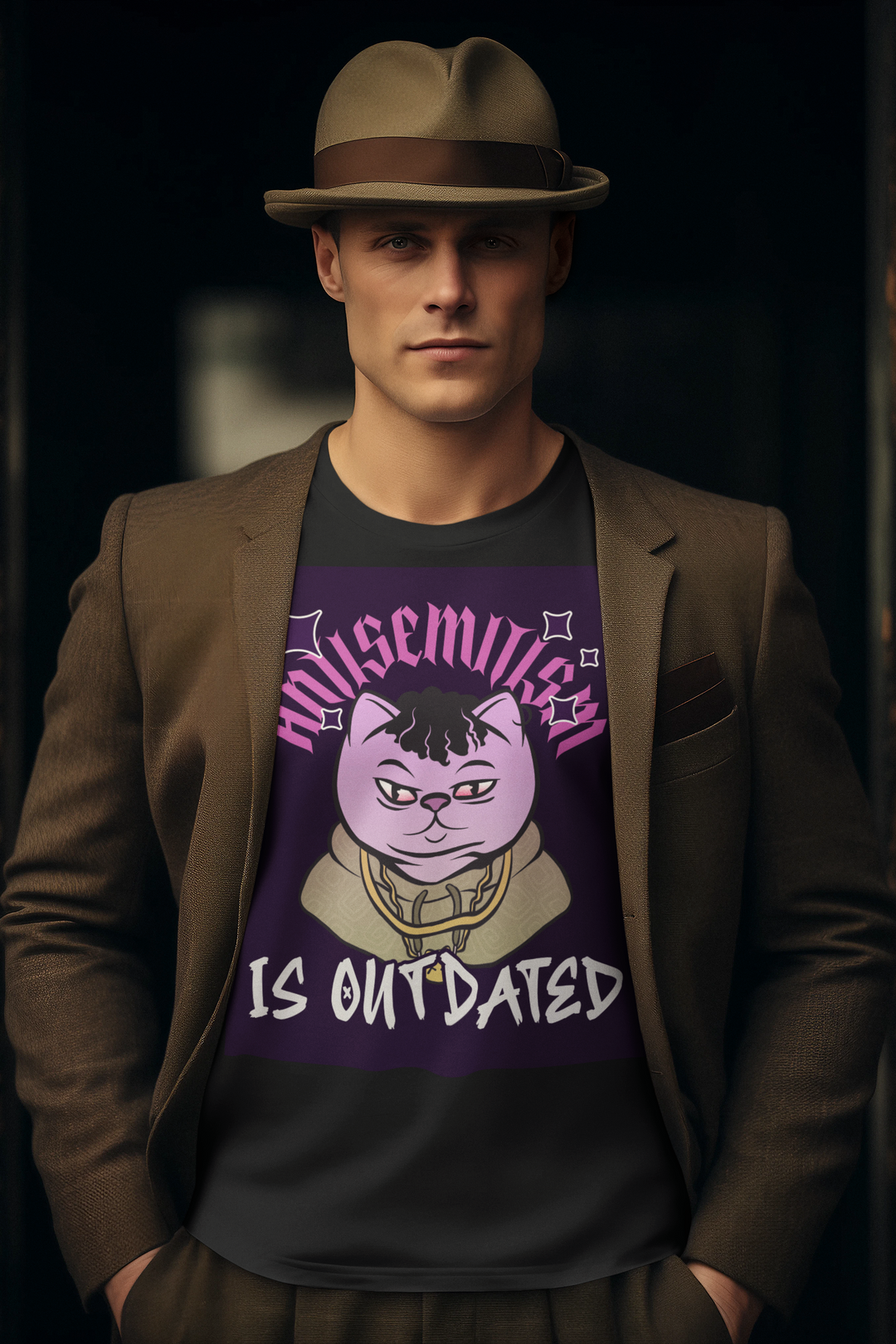 Cool Cat | Antisemitism Is Outdated | Unisex T-Shirt Jouparty