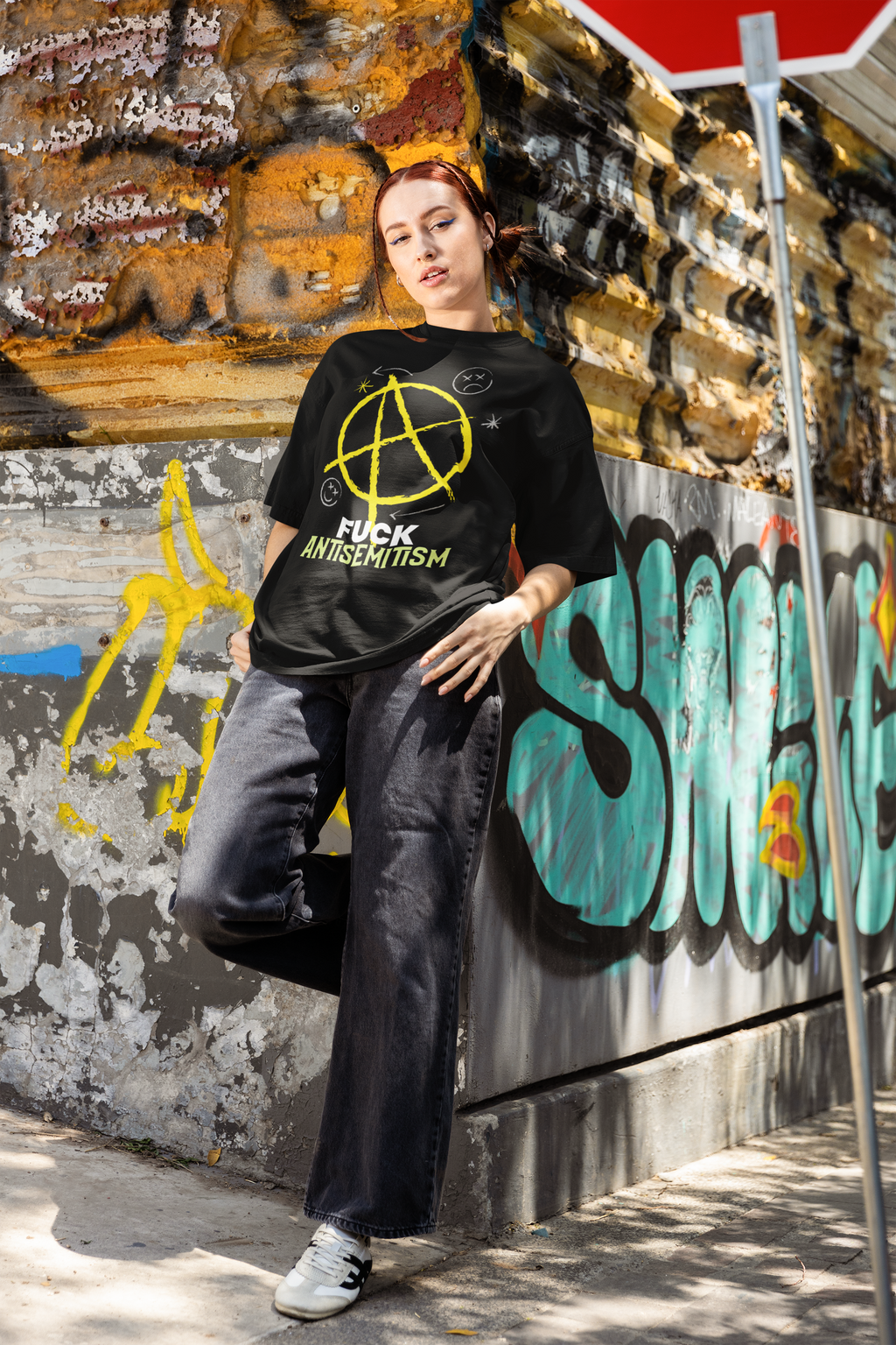 Fuck Antisemitism Graffiti | Unisex T-Shirt