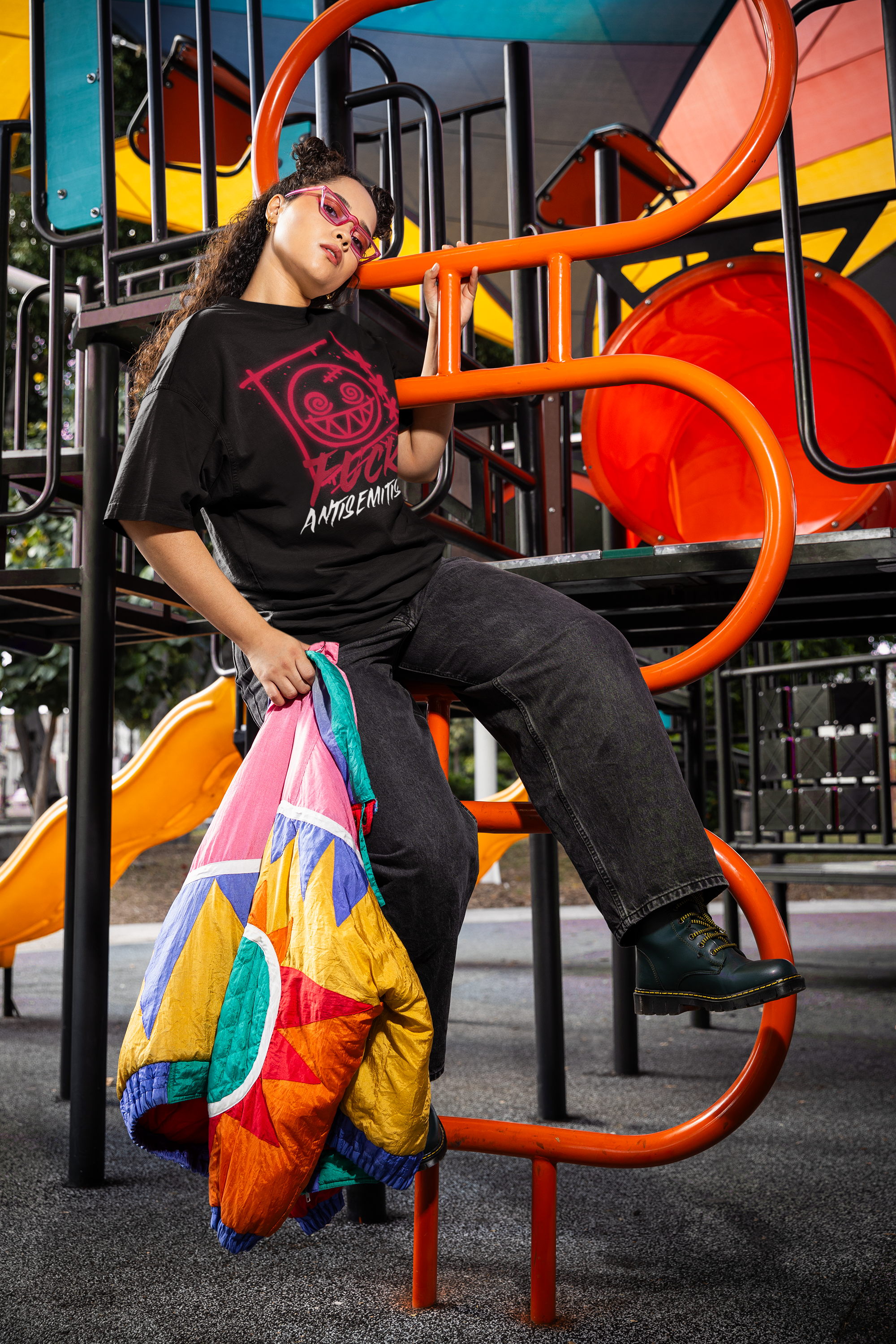 Fuck Antisemitism Graffiti | Unisex T-Shirt