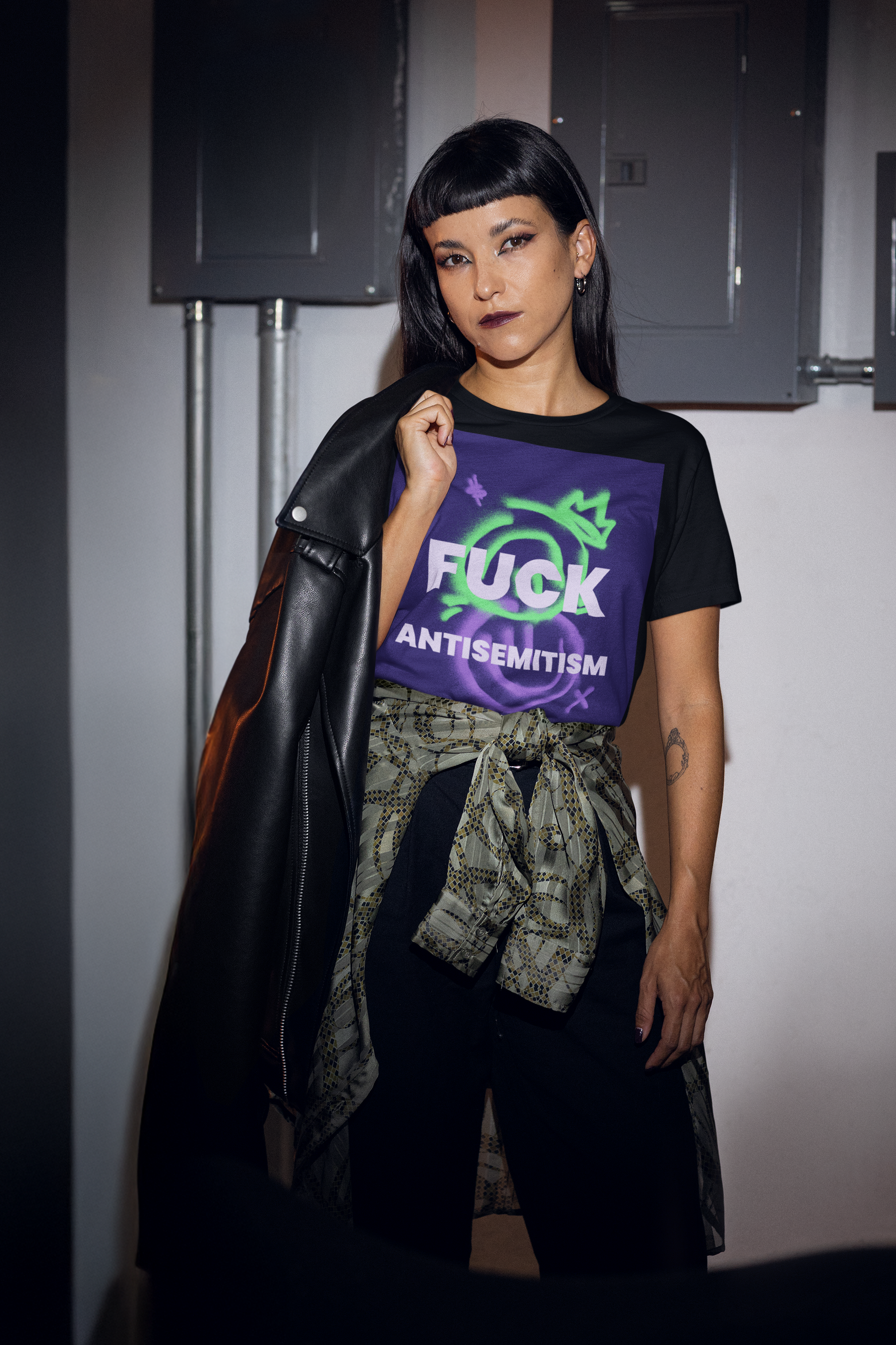 Fuck Antisemitism Graffiti | Unisex T-Shirt