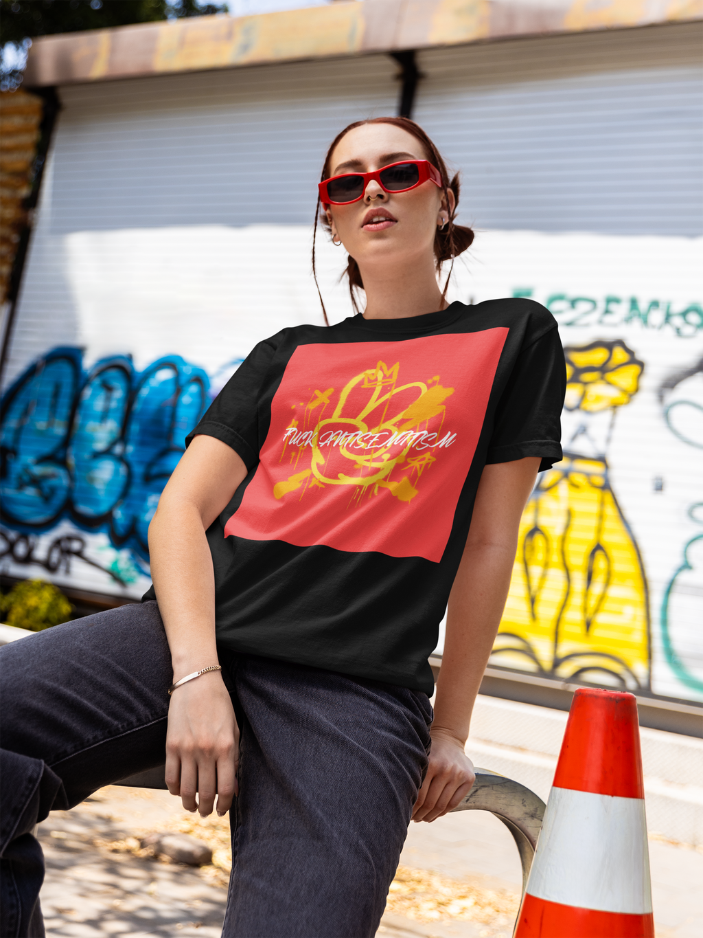 Fuck Antisemitism Graffiti | Unisex T-Shirt