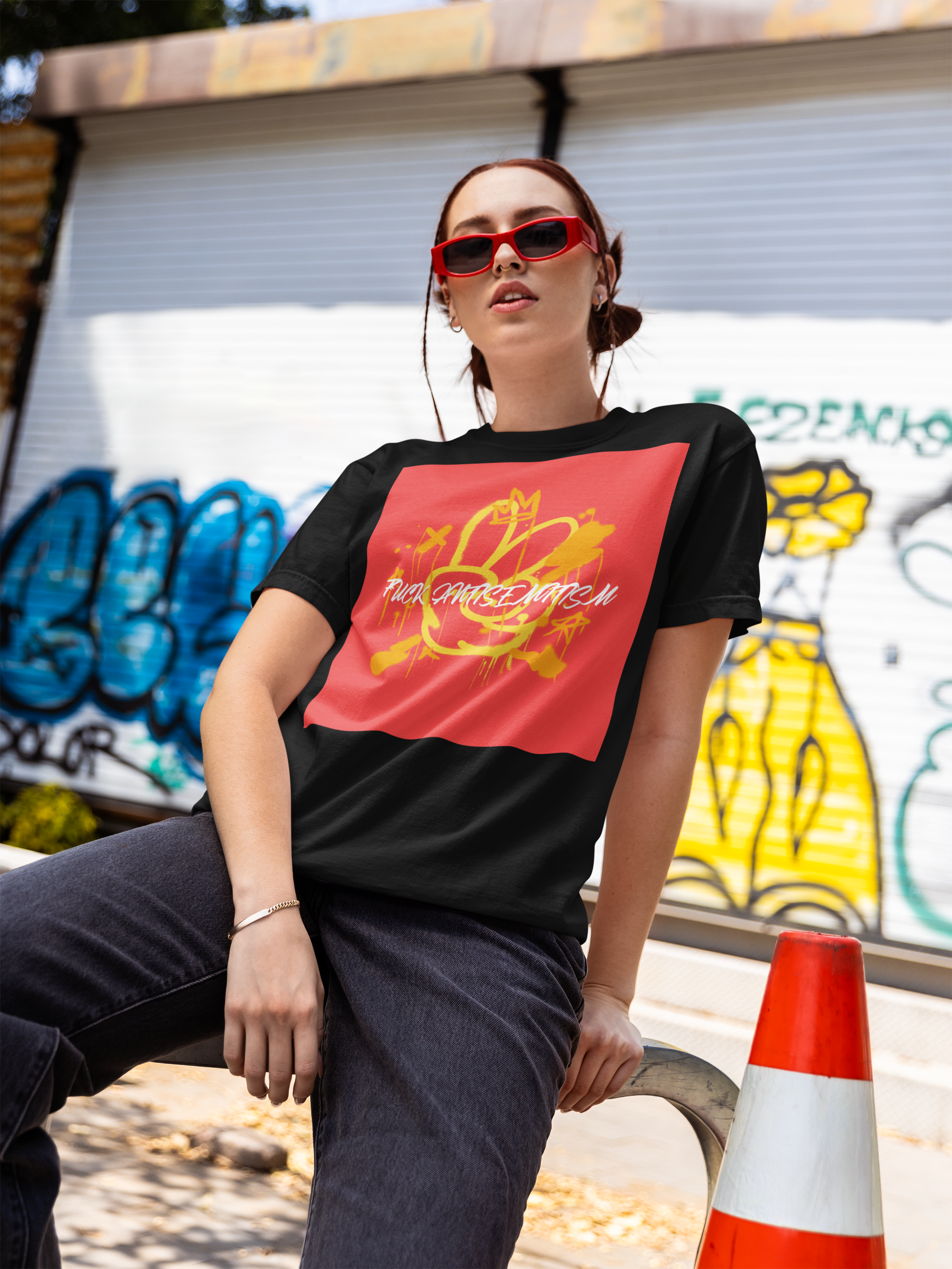 Fuck Antisemitism Graffiti | Unisex T-Shirt