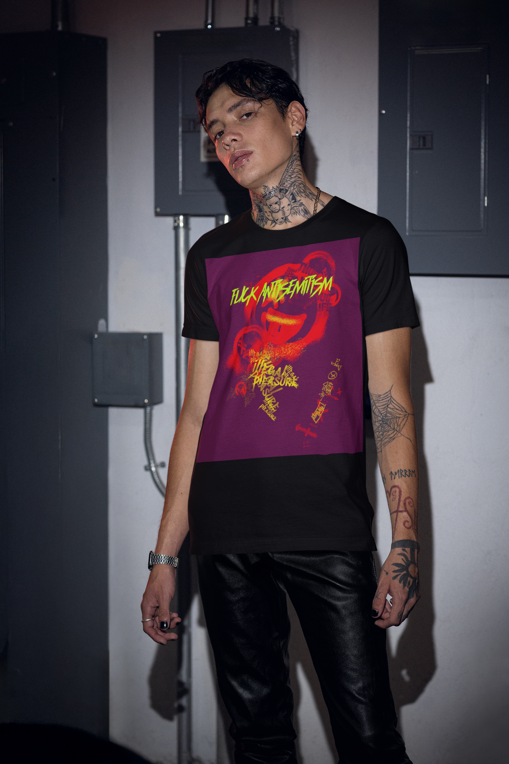 Fuck Antisemitism Graffiti | Unisex T-Shirt