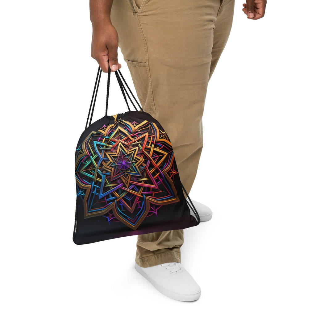 Futuristic Shine| Star of David |Drawstring Bag