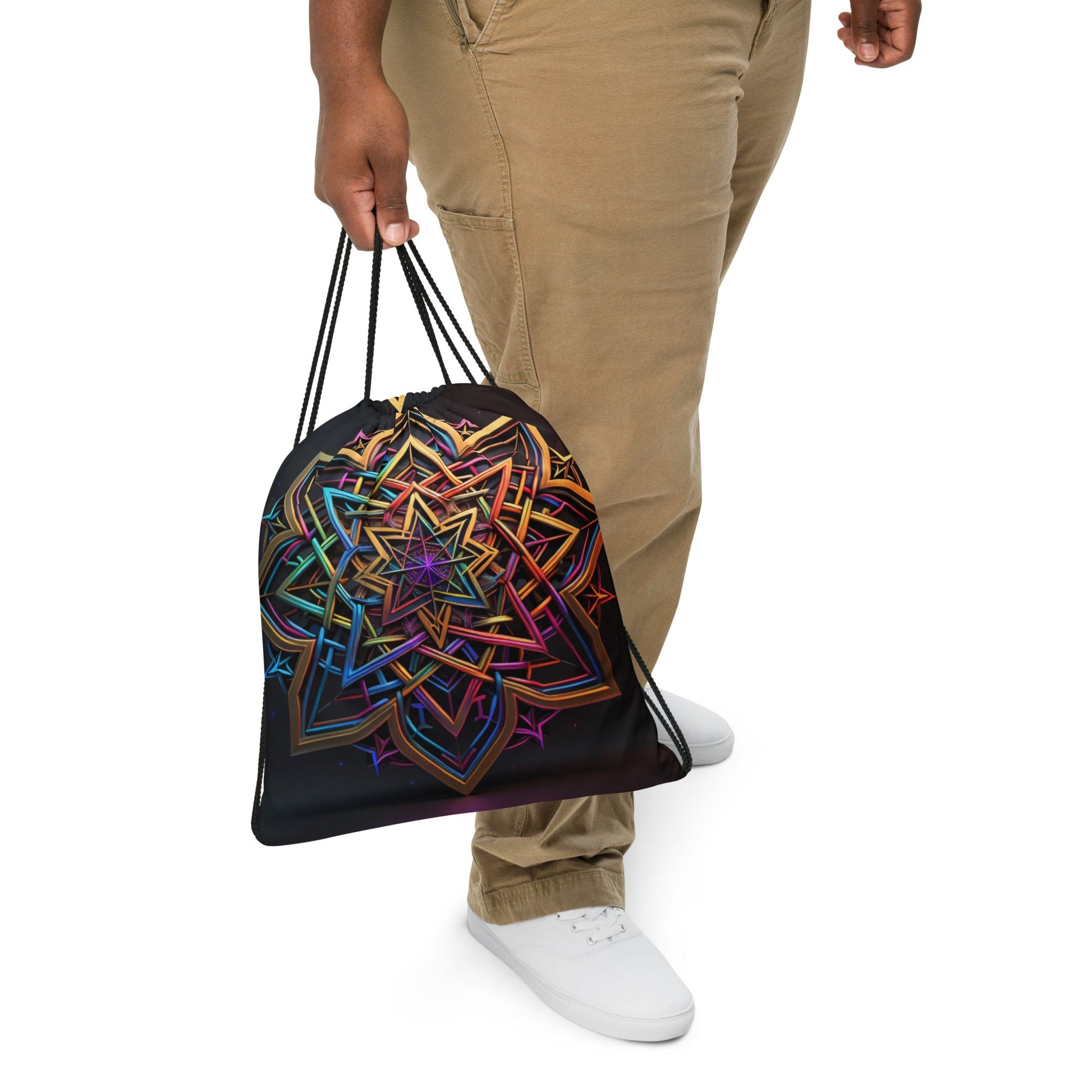 Futuristic Shine| Star of David |Drawstring Bag