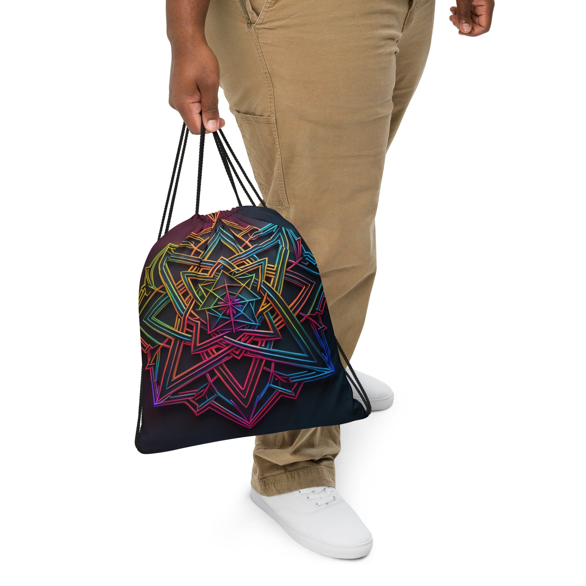 Futuristic Shine| Star of David |Drawstring Bag