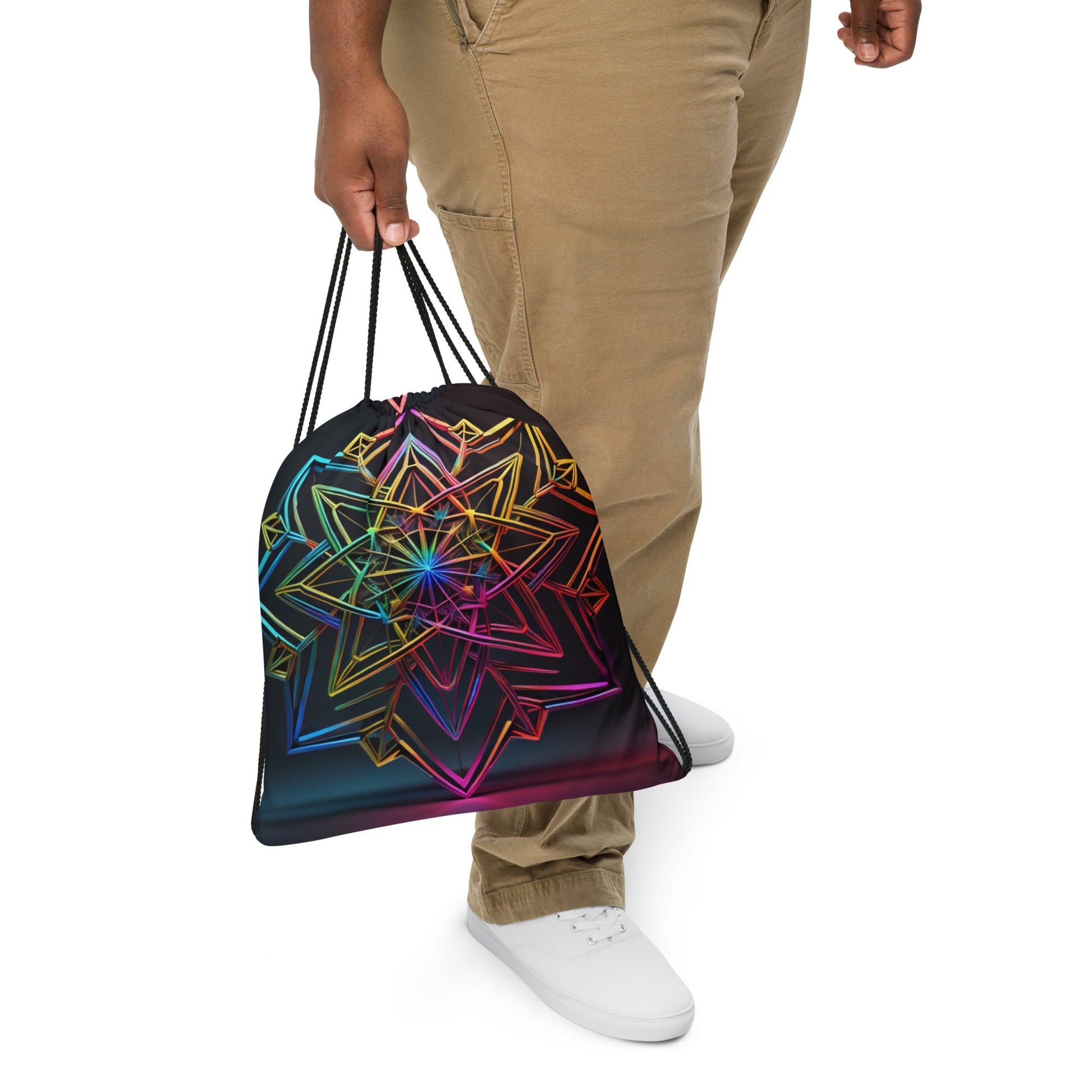 Futuristic Shine| Star of David |Drawstring Bag