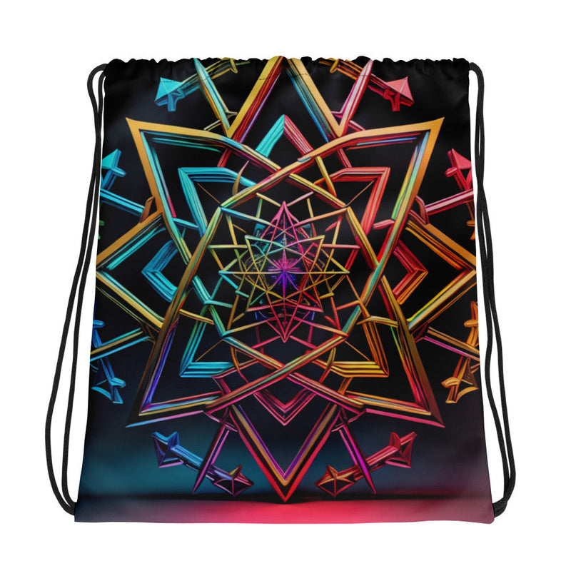 Futuristic Shine| Star of David |Drawstring Bag