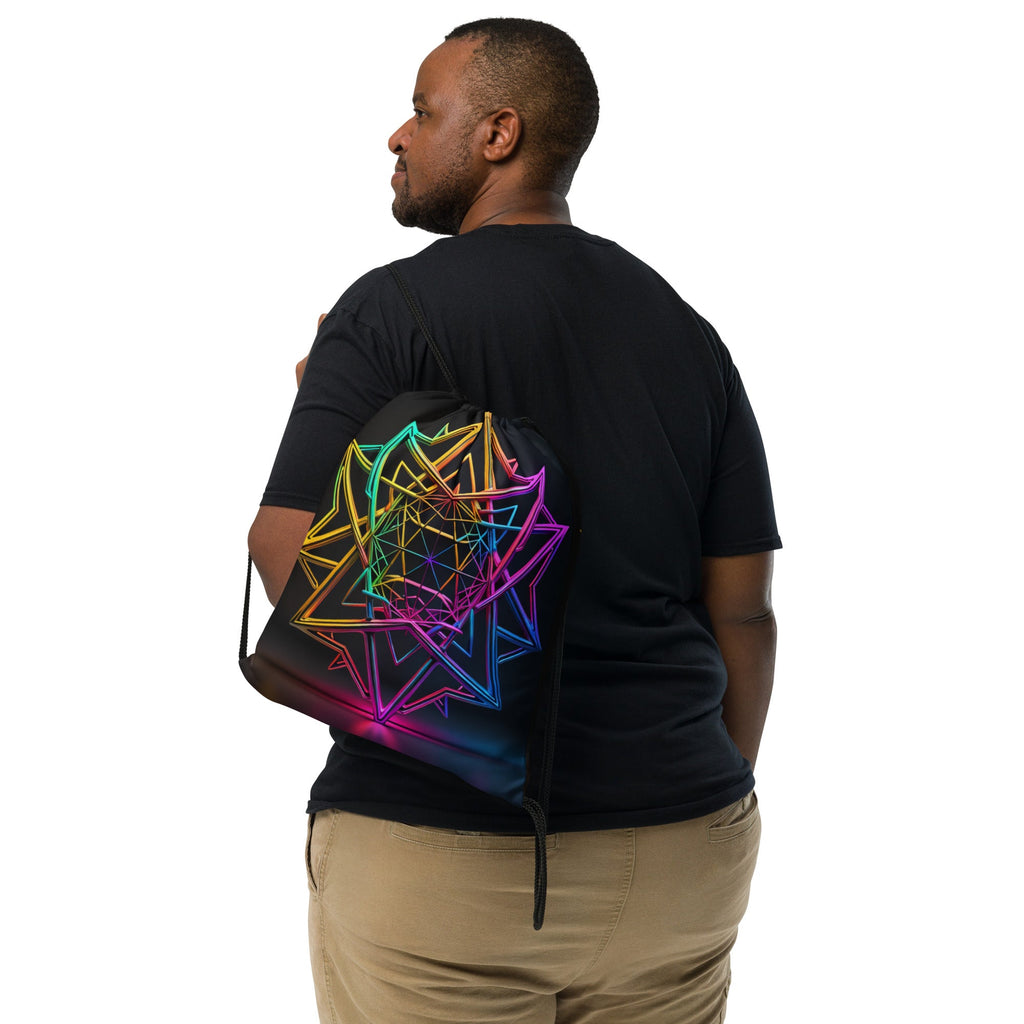 Futuristic Shine| Star of David |Drawstring Bag