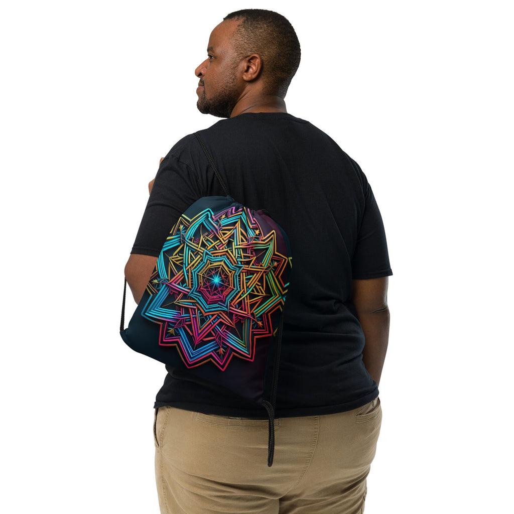 Futuristic Shine| Star of David |Drawstring Bag