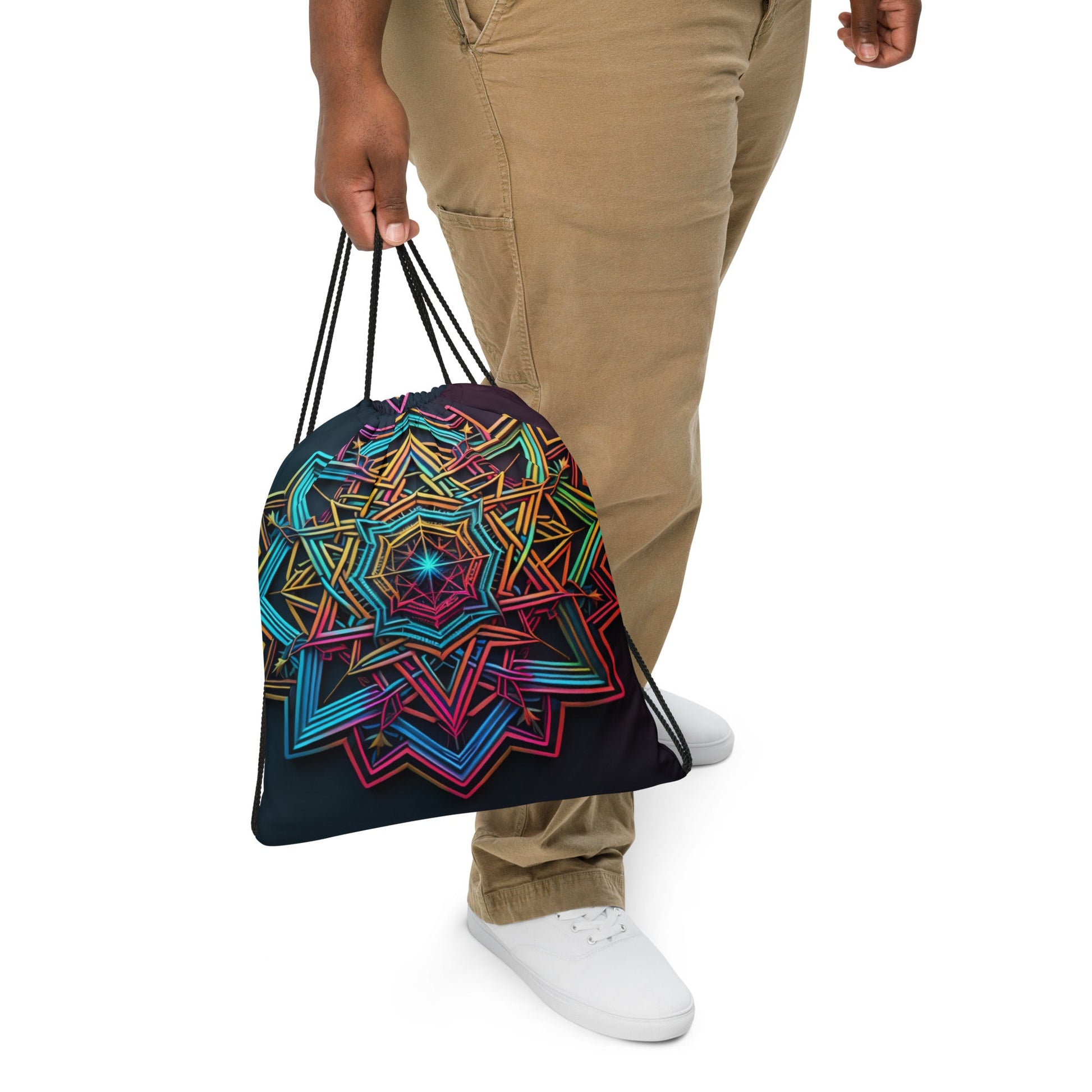 Futuristic Shine| Star of David |Drawstring Bag