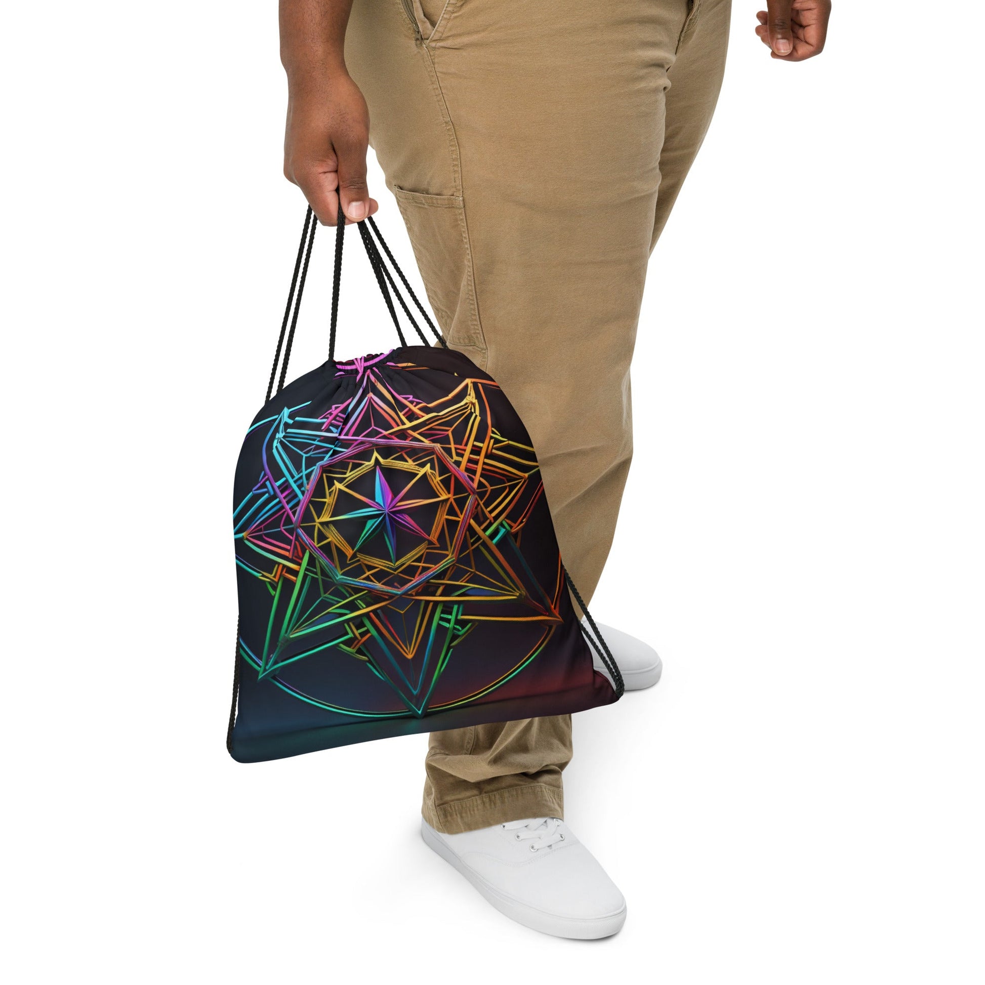 Futuristic Shine| Star of David |Drawstring Bag