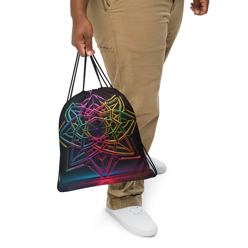 Futuristic Shine| Star of David |Drawstring Bag
