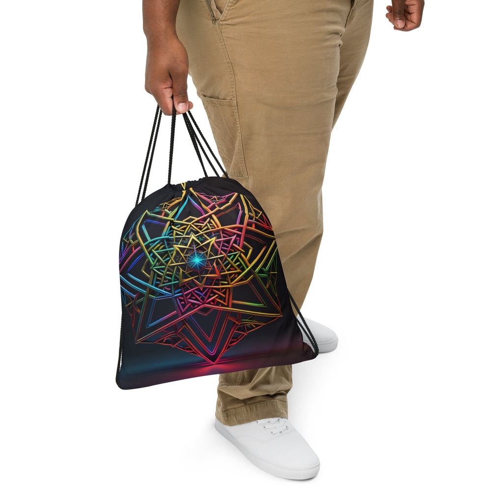 Futuristic Shine| Star of David |Drawstring Bag