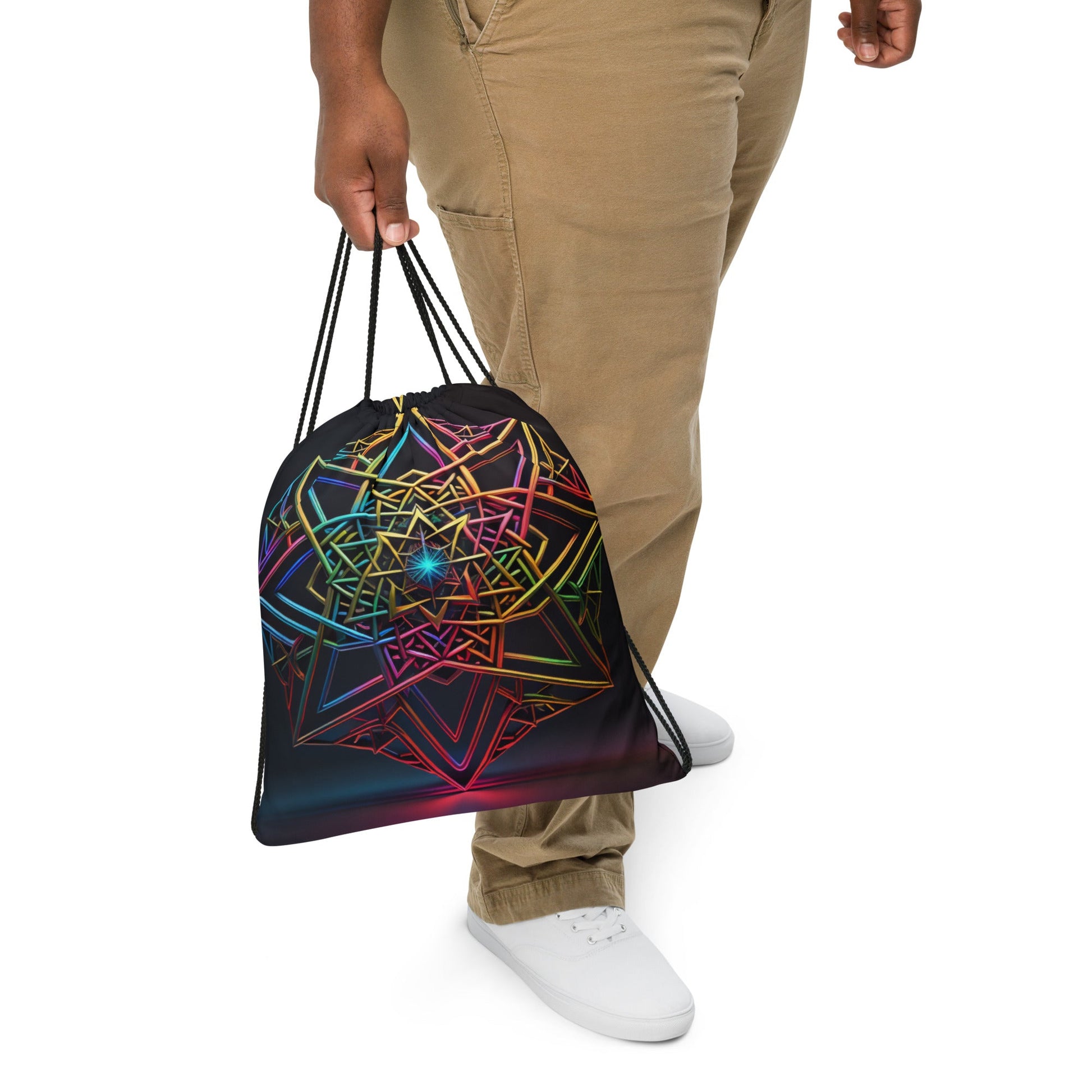 Futuristic Shine| Star of David |Drawstring Bag