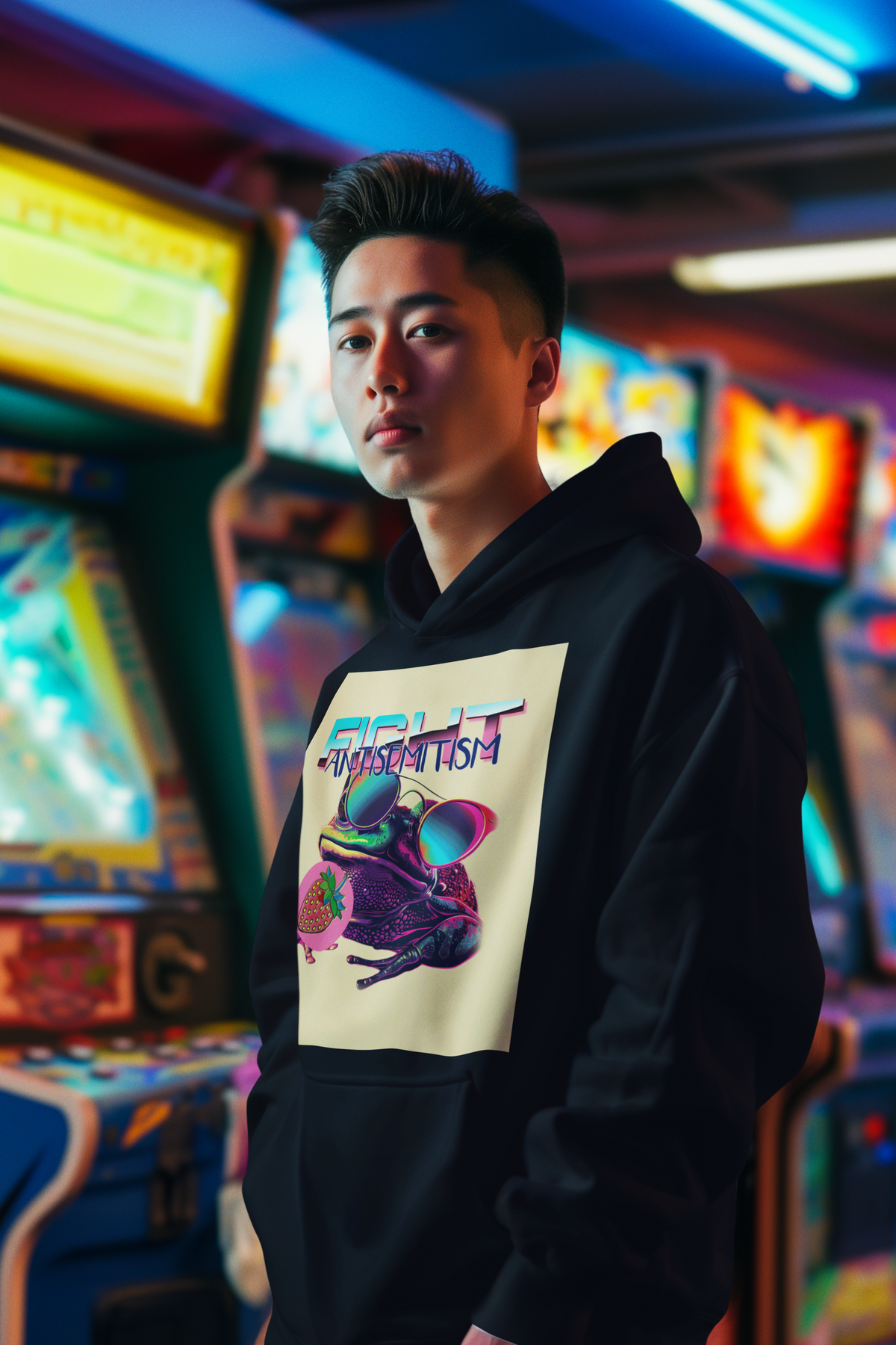 Retro Neon Animal | Unisex Hoodie Jouparty