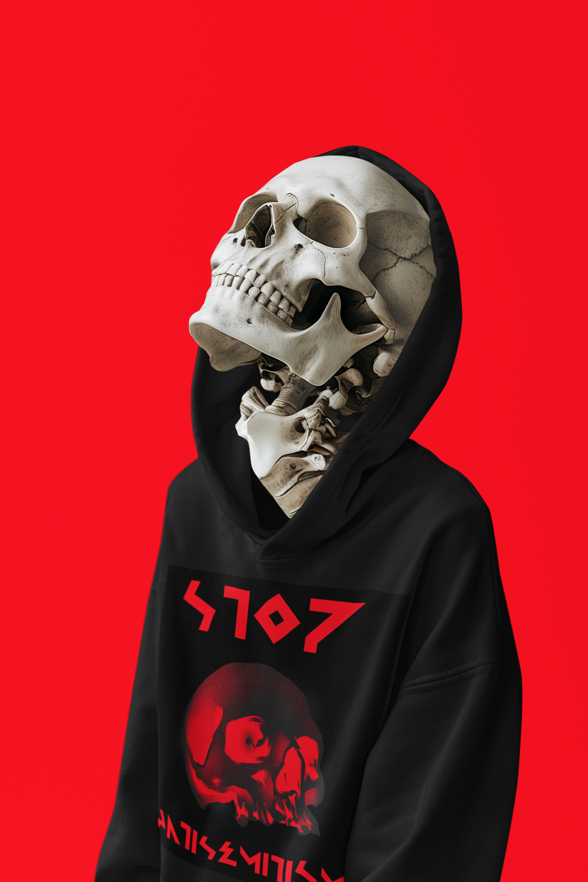 Red Fight | Antisemitism | Unisex Hoodie