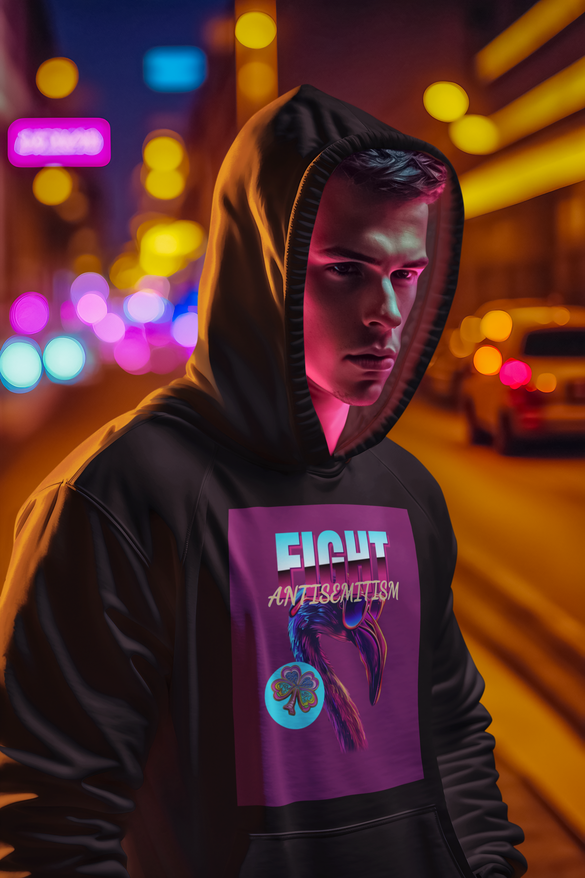 Retro Neon Animal | Unisex Hoodie Jouparty