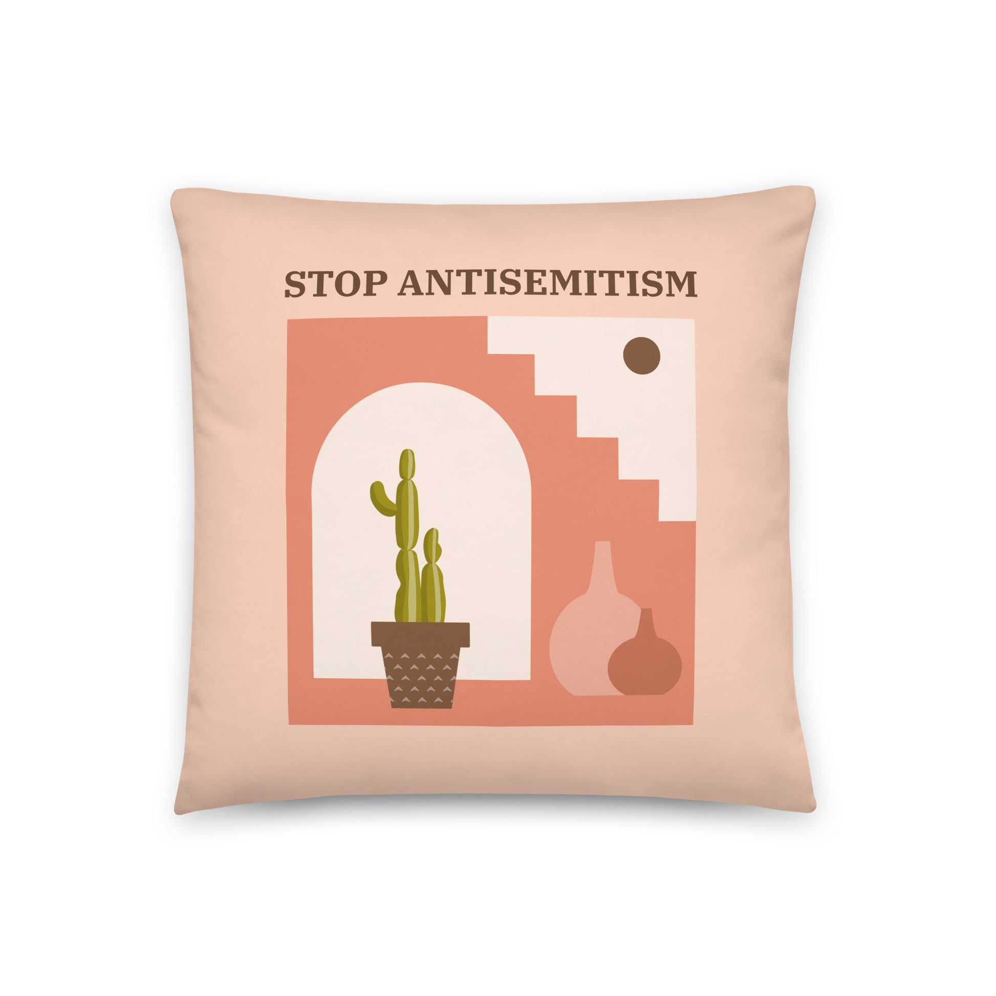 Stop Antisemitism | Plants & Flowers Edition | Pillow Case