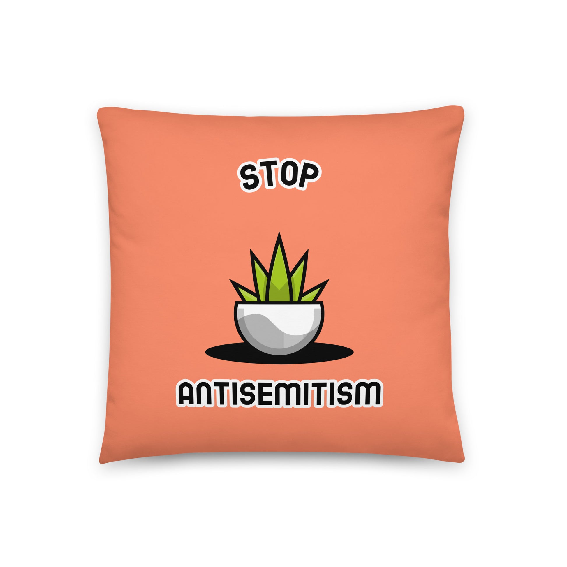 Stop Antisemitism | Plants & Flowers Edition | Pillow Case