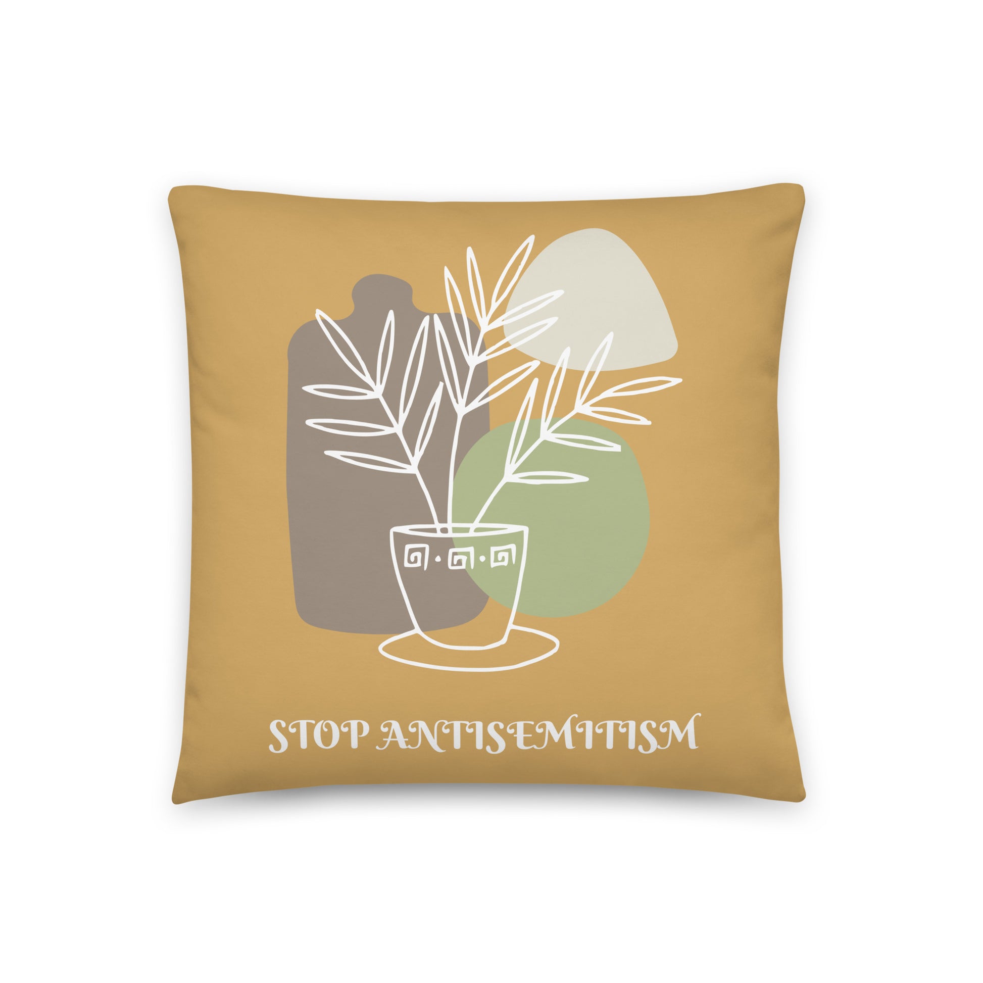 Stop Antisemitism | Plants & Flowers Edition | Pillow Case