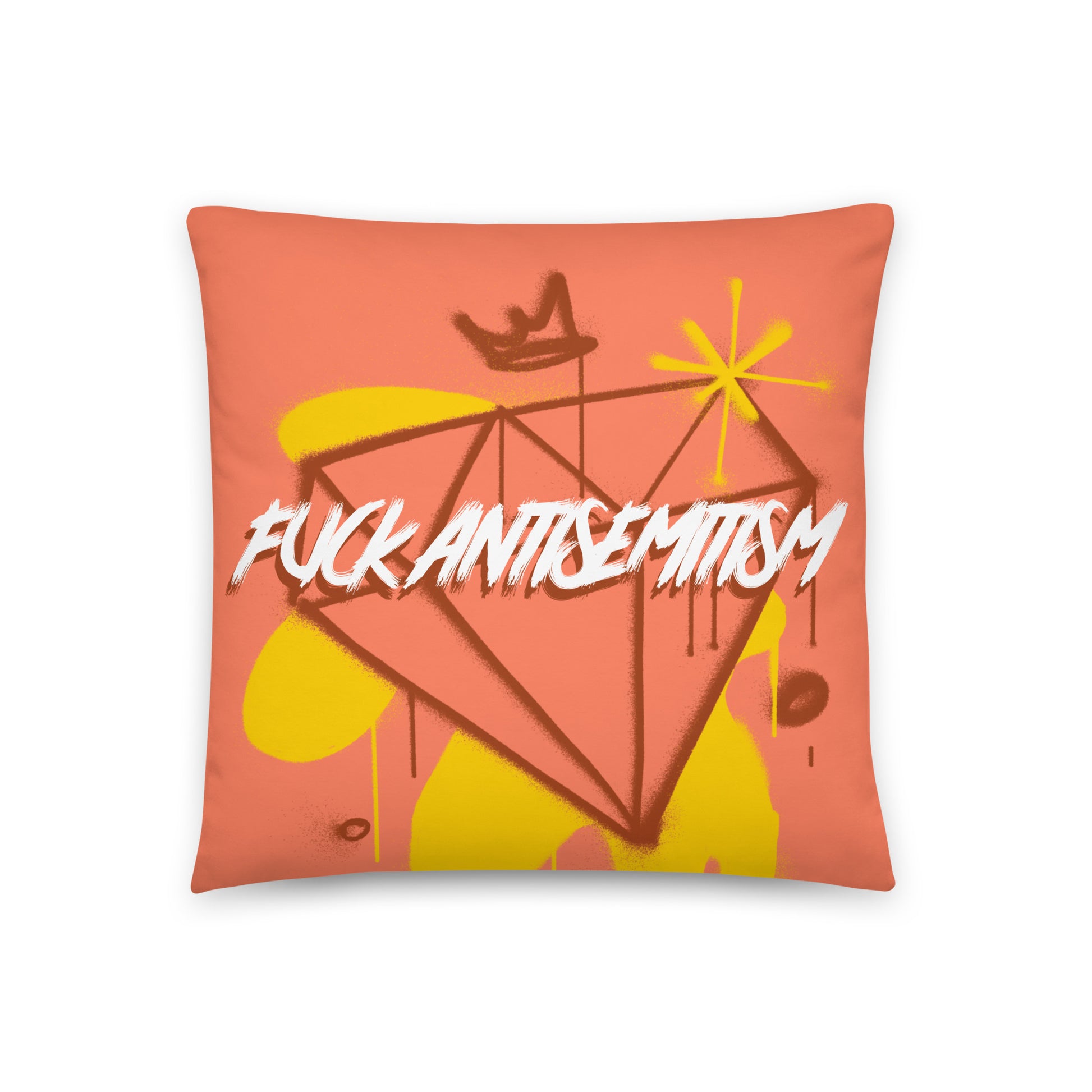 Fuck Antisemitism Graffiti | Pillow Case