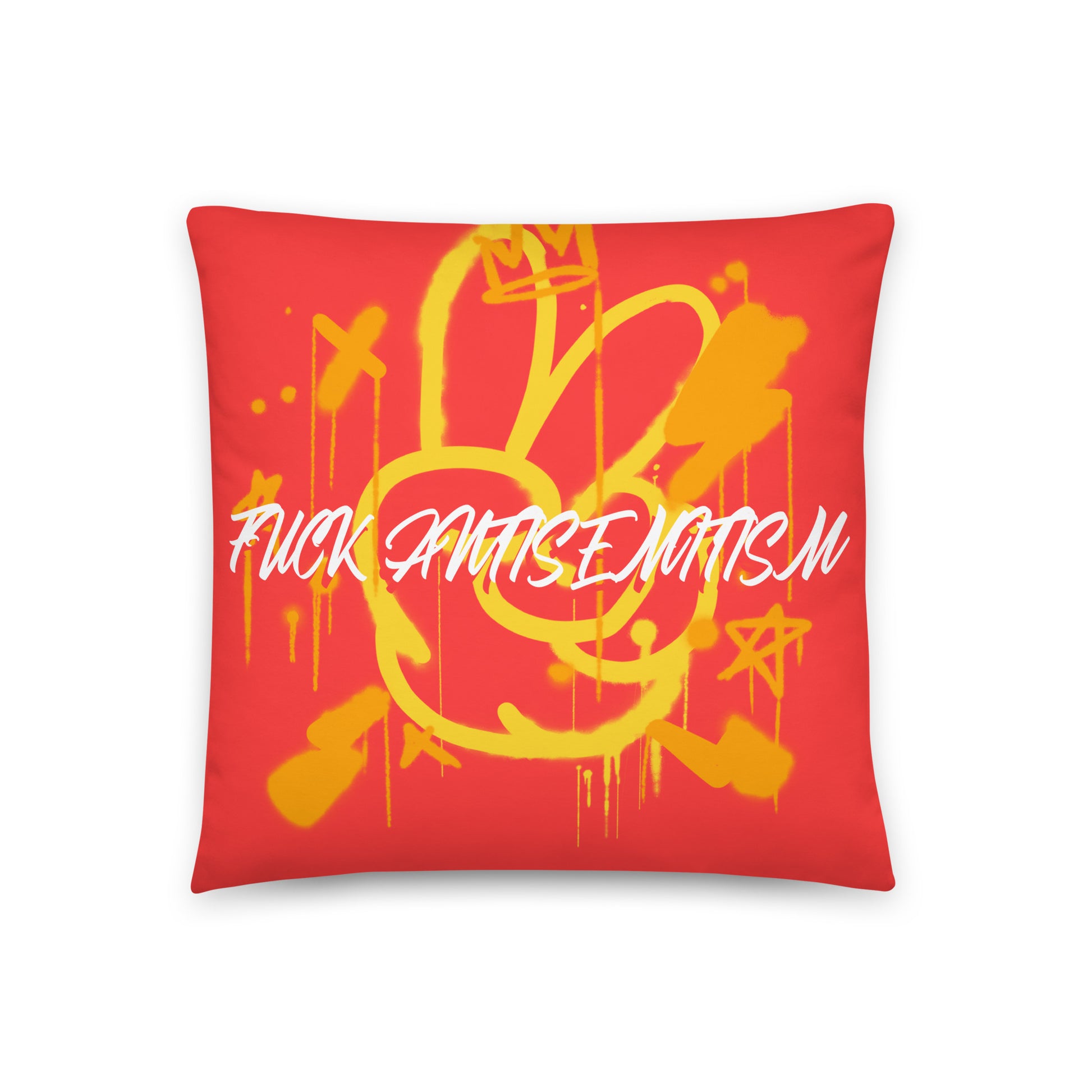 Fuck Antisemitism Graffiti | Pillow Case