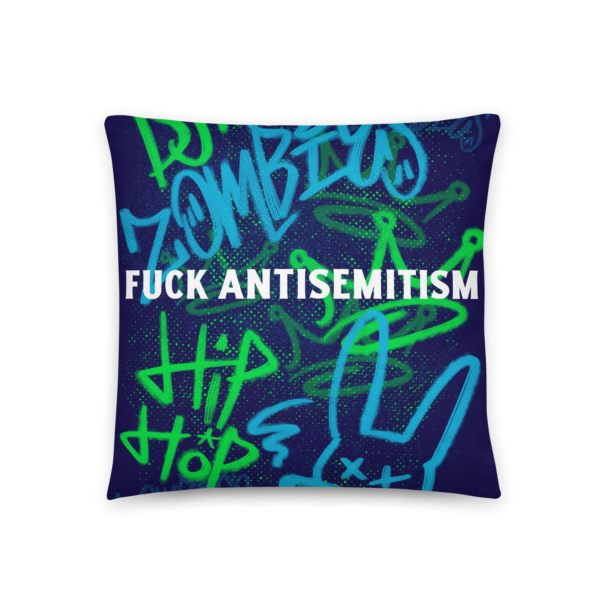 Fuck Antisemitism Graffiti | Pillow Case