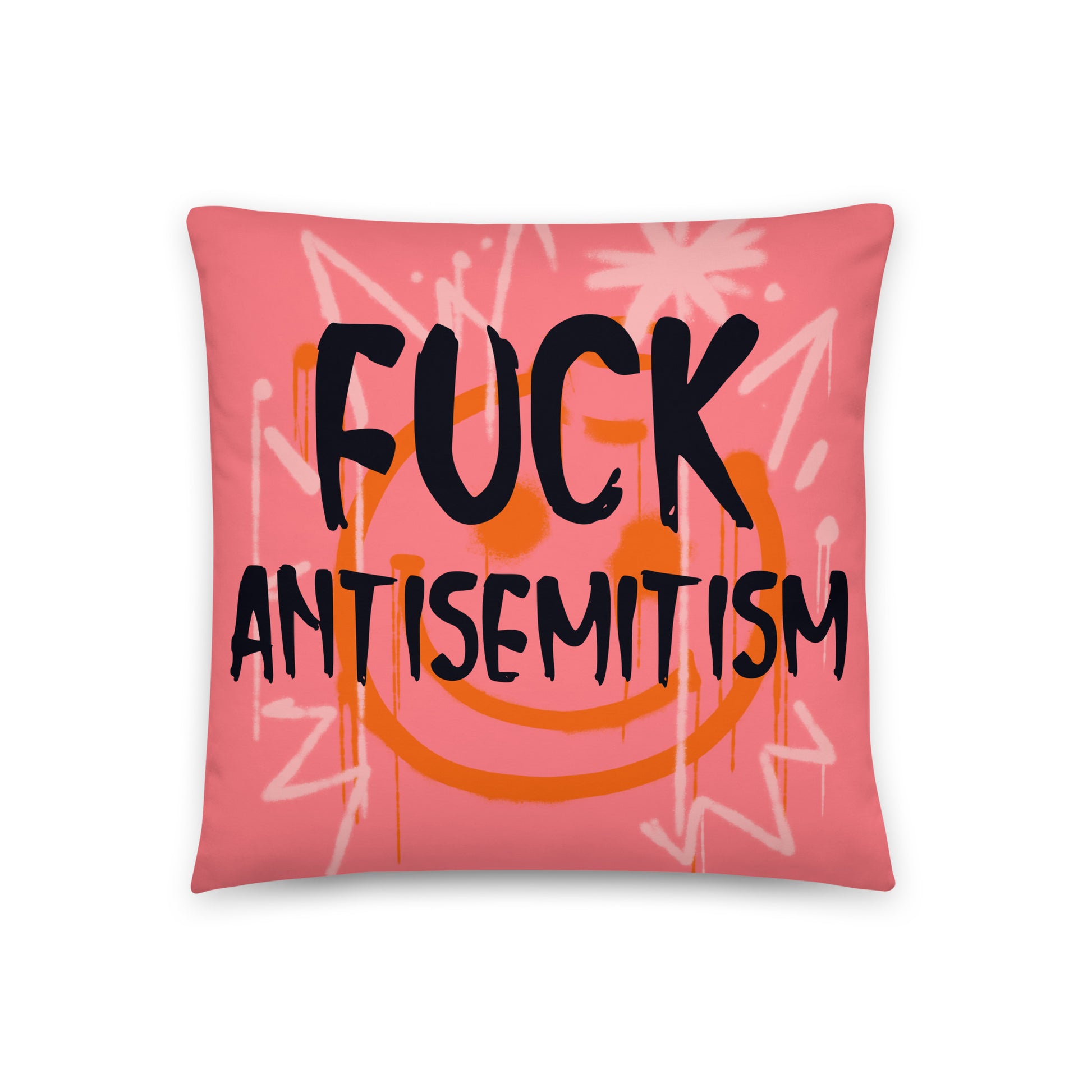 Fuck Antisemitism Graffiti | Pillow Case