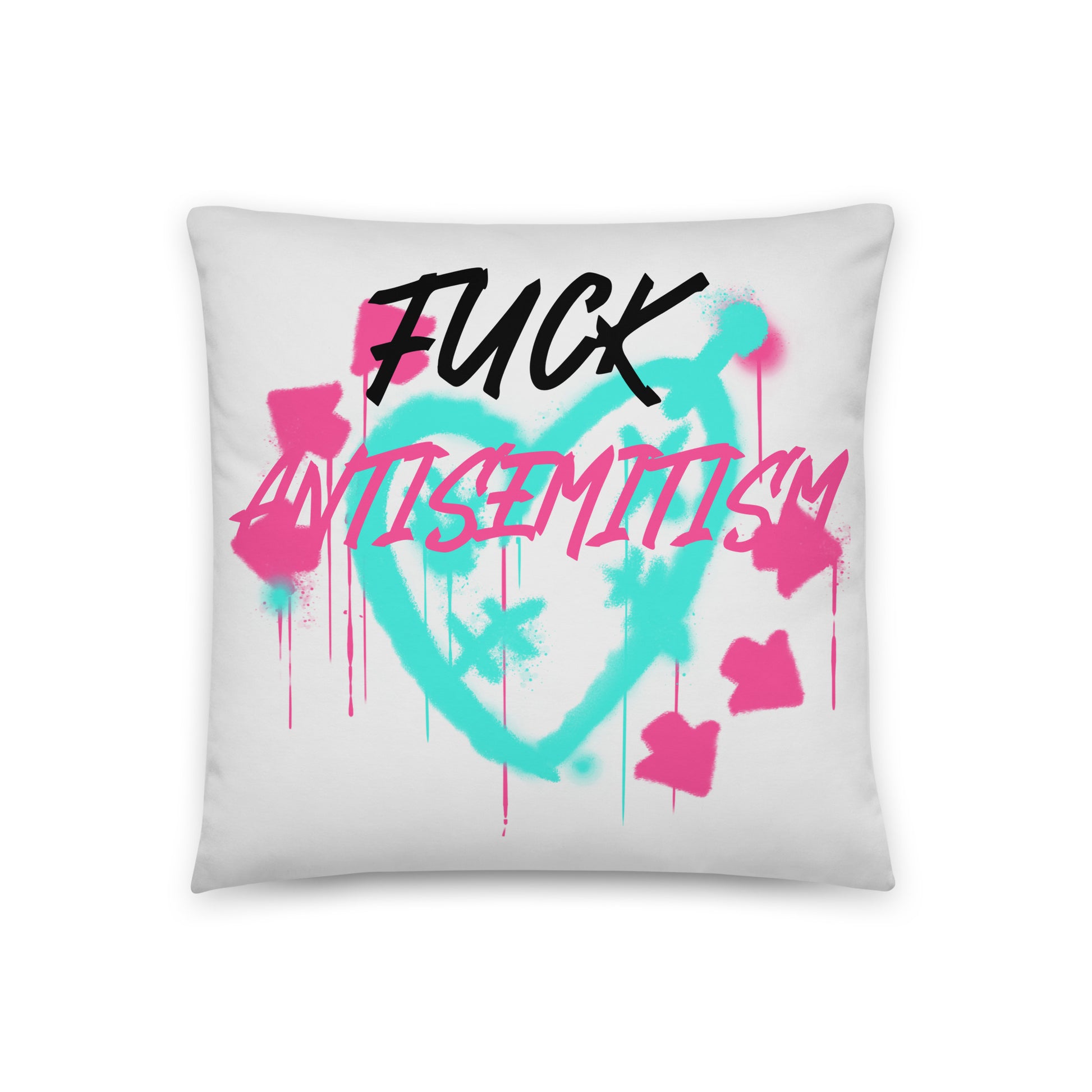 Fuck Antisemitism Graffiti | Pillow Case