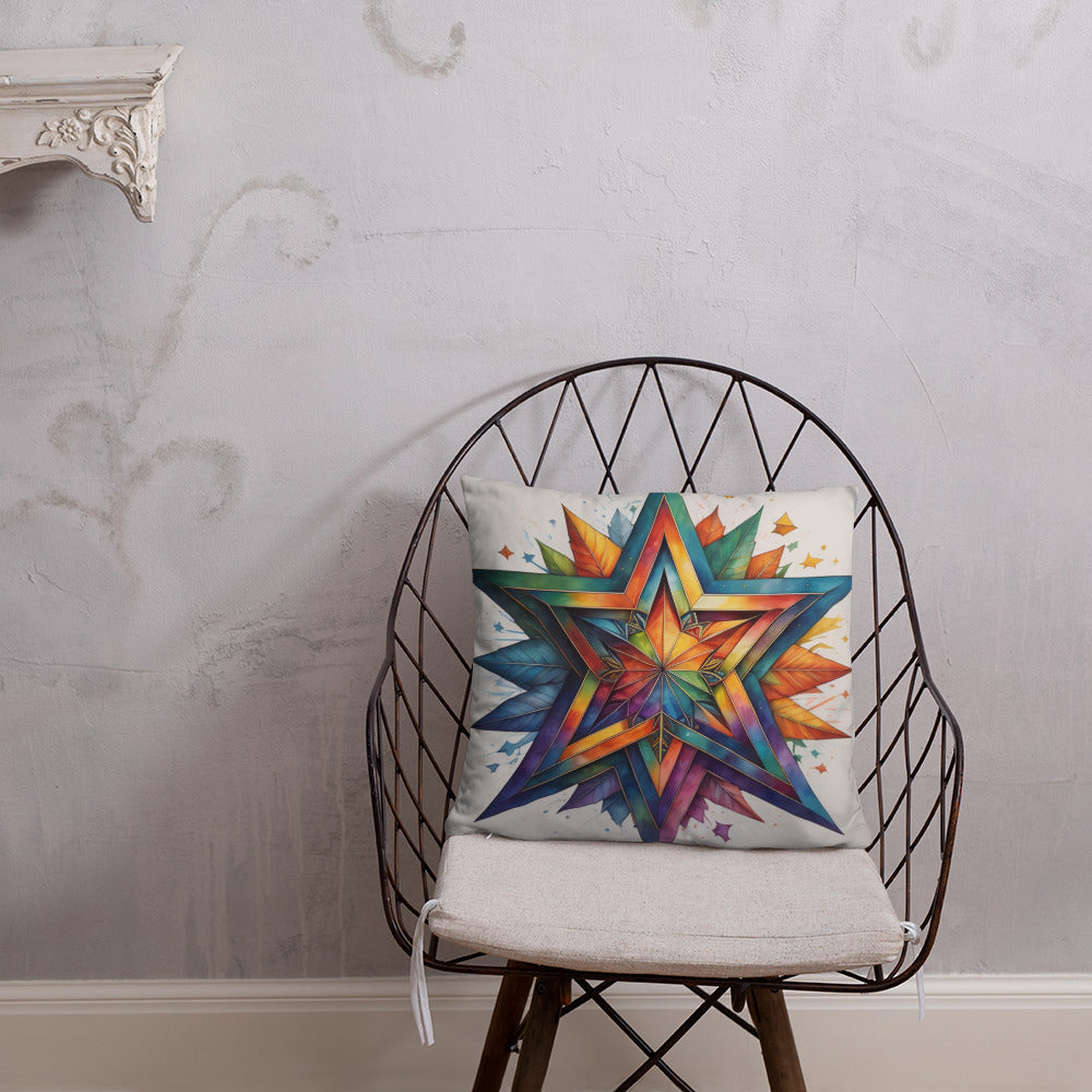 Vibrant Song | Star of David | Pillow Case