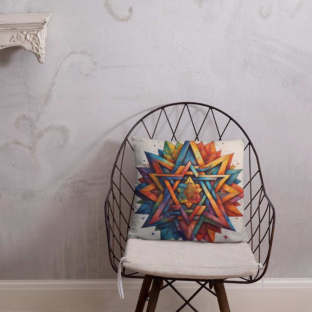Vibrant Song | Star of David | Pillow Case