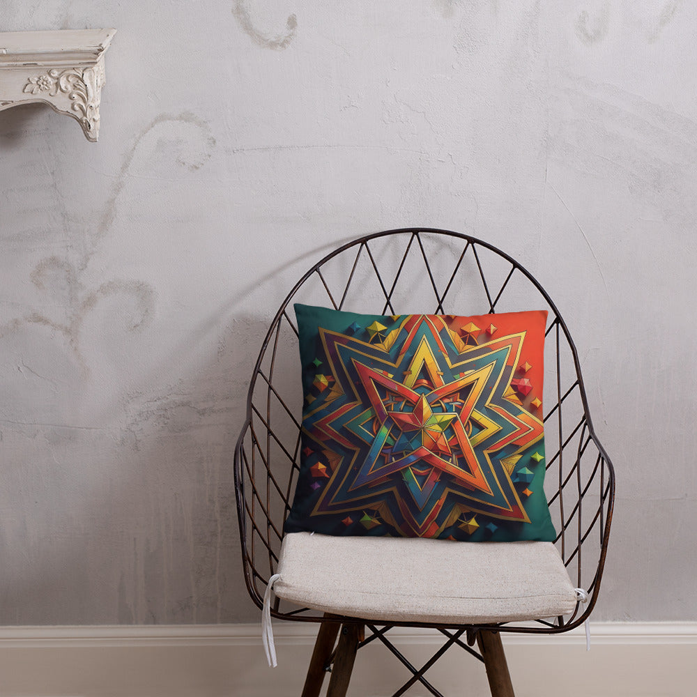 Vibrant Song | Star of David | Pillow Case