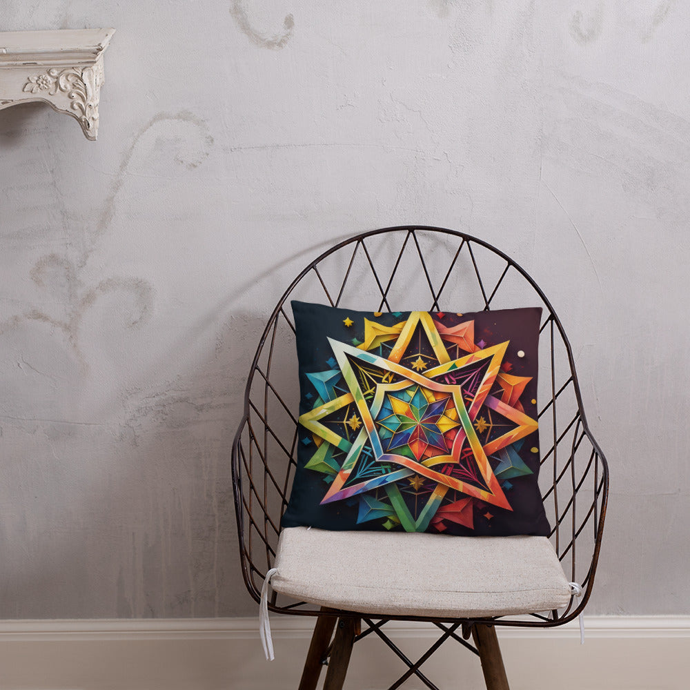 Vibrant Song | Star of David | Pillow Case