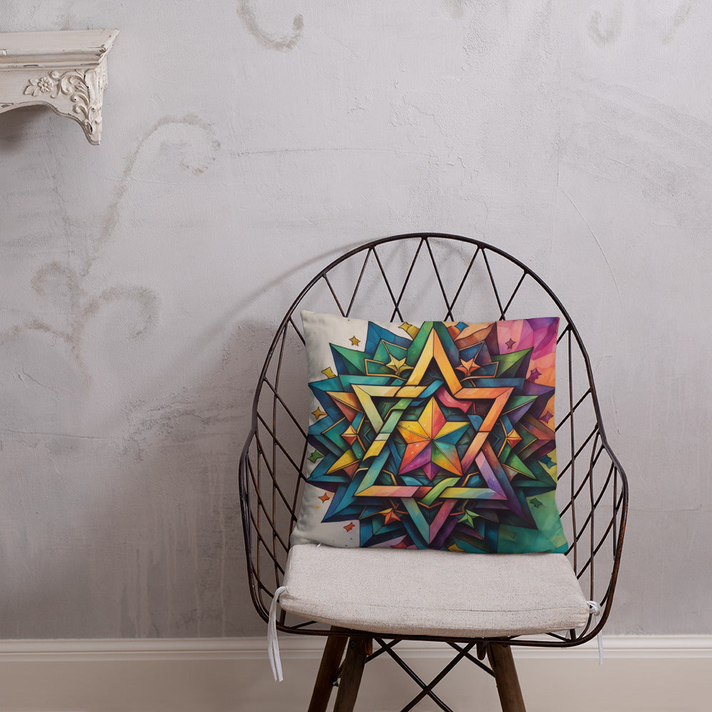 Vibrant Song | Star of David | Pillow Case