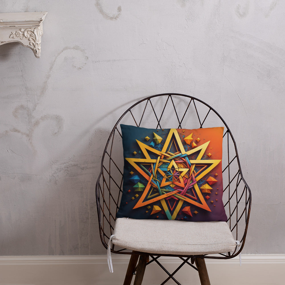 Vibrant Song | Star of David | Pillow Case